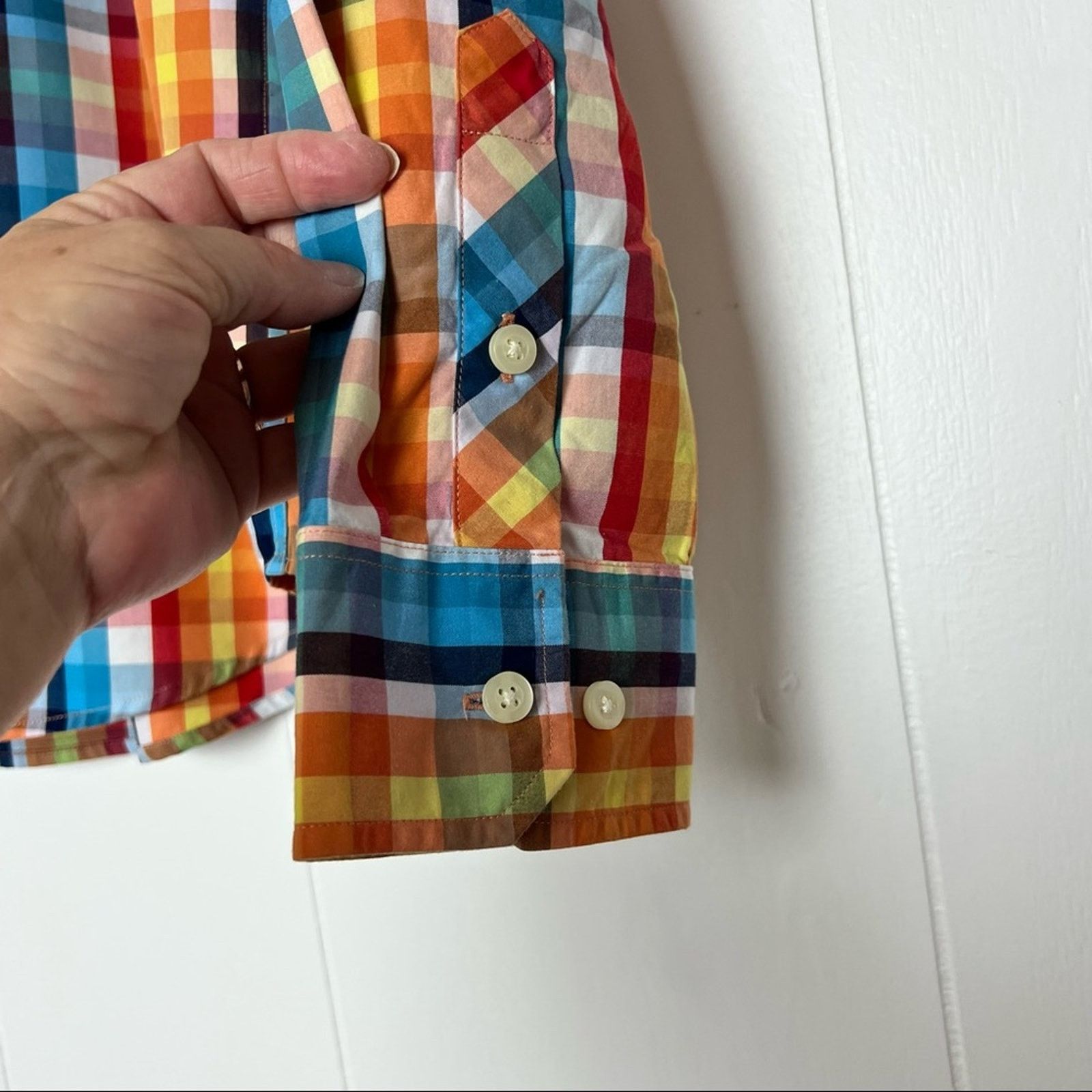 Original Penguin Penguin Bright Multi Check Button Up Shirt Men’s Size XL Size US XL / EU 56 / 4 - 8 Thumbnail