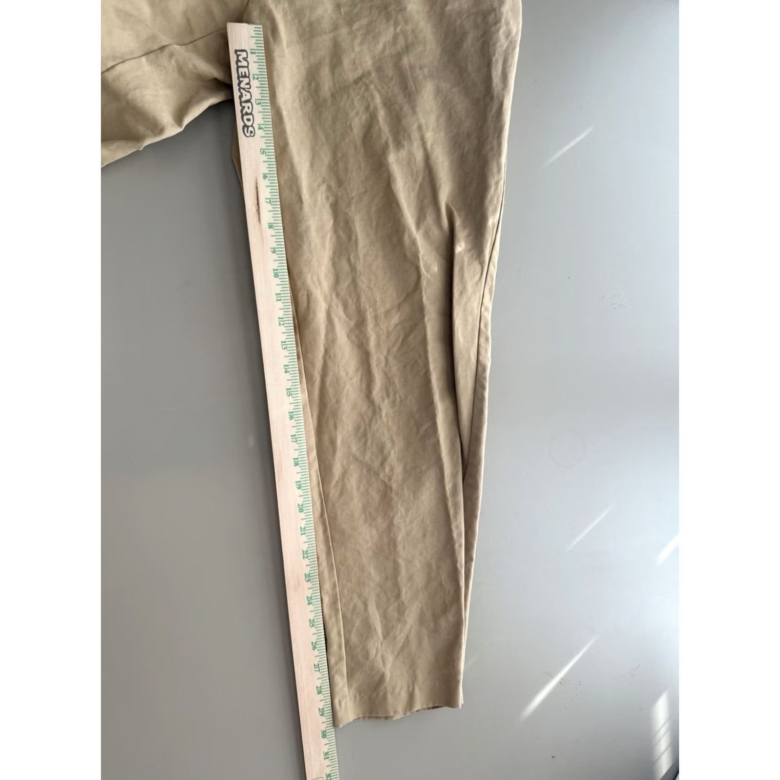 Joseph Abboud Joseph Abboud Men’s Beige Stretch Chino Pants Classic 42x32 Kahki Size US 42 / EU 58 - 7 Thumbnail
