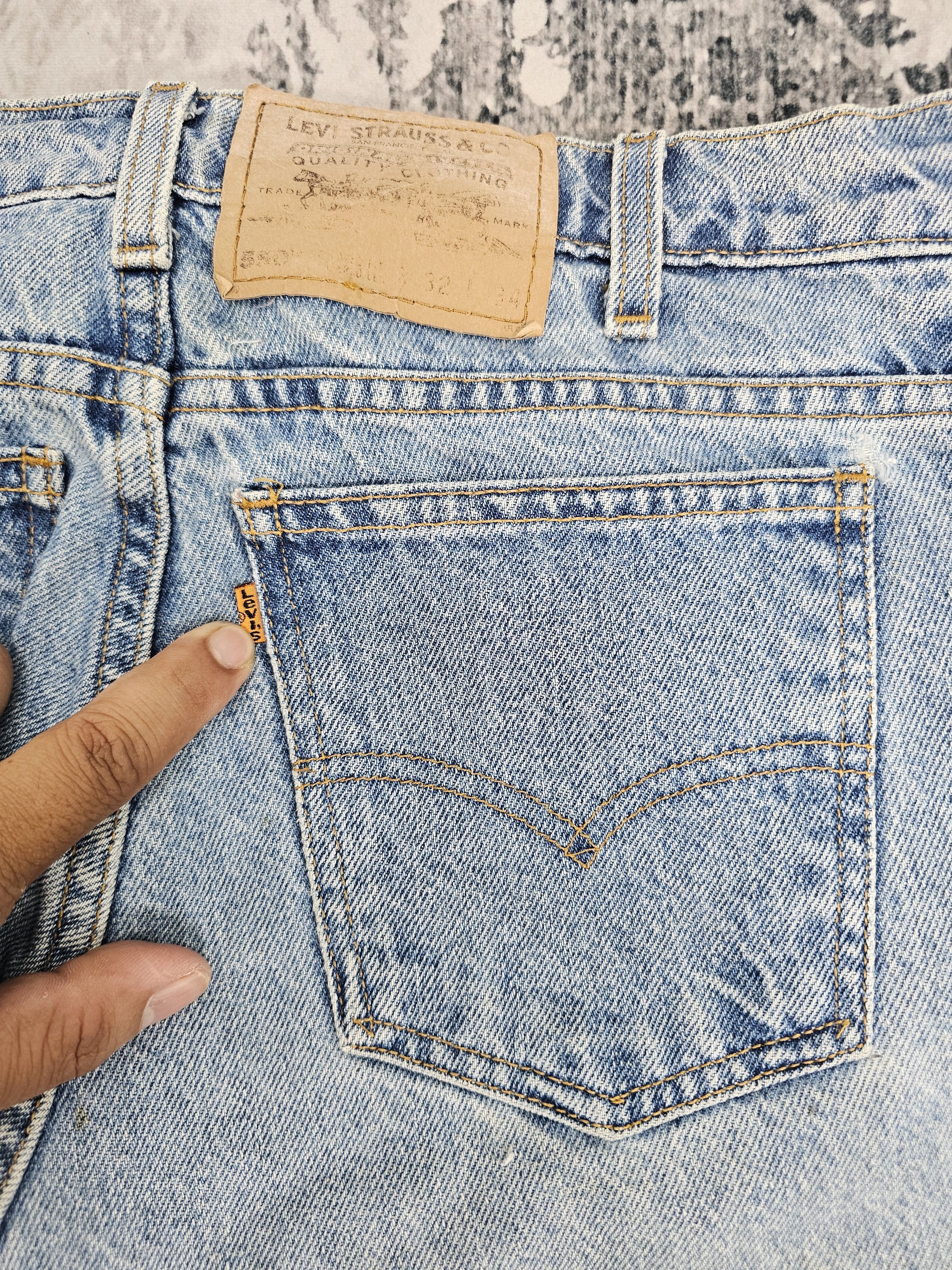 Levi's Vintage Clothing Vtg LEVIS 550 Tapered Leg Faded Jeans L0556 Size 32X30 Size US 32 / EU 48 - 15 Thumbnail