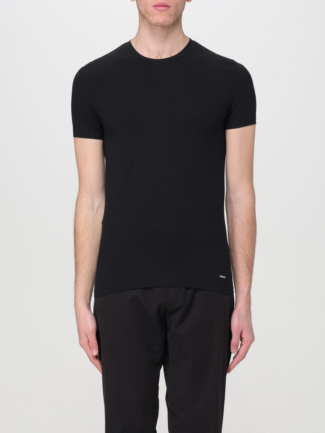 image of Ermenegildo Zegna Zegna T-Shirt Men Black (Size Large)