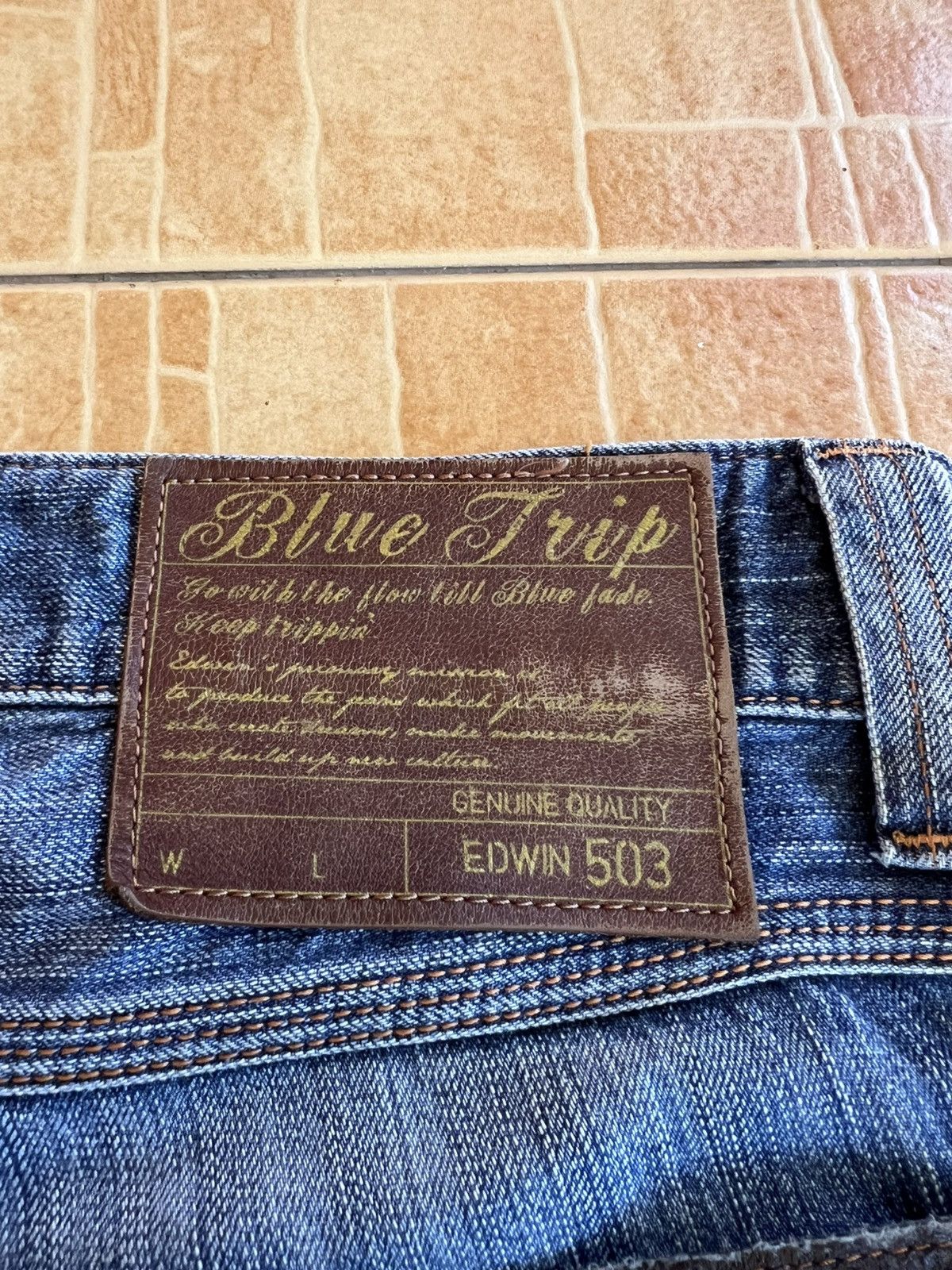 Edwin Vintage Edwin 503 Flare Mud Wash Jean Size US 31 - 25 Thumbnail