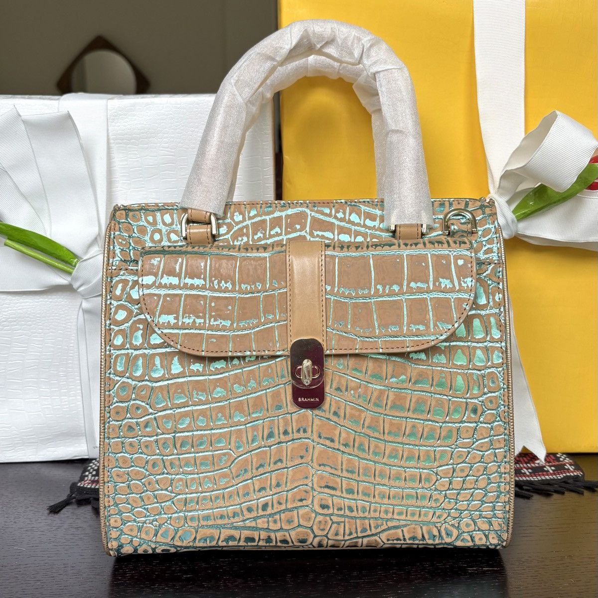 BRAHMIN Small Caroline Satchel Size ONE SIZE - 2 Thumbnail