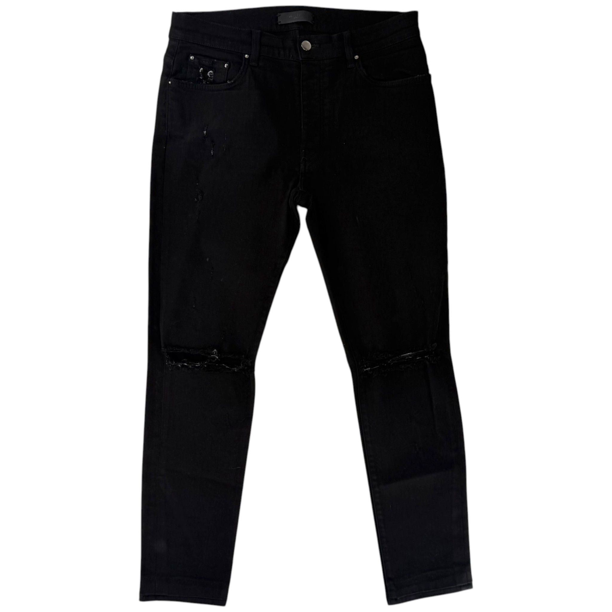 Amiri Distressed Jeans Black Size US 34 / EU 50 - 1 Thumbnail