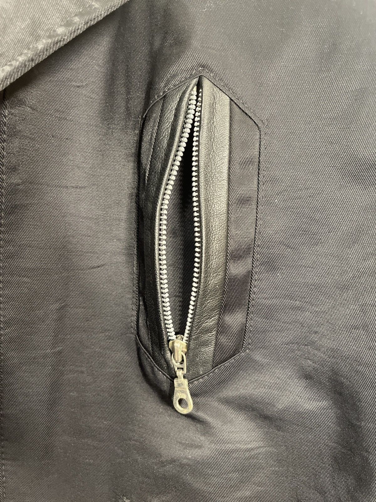 Vintage × Yves Saint Laurent Vintage YvesSaintLaurent Black leather zip up Size US M / EU 48-50 / 2 - 8 Thumbnail