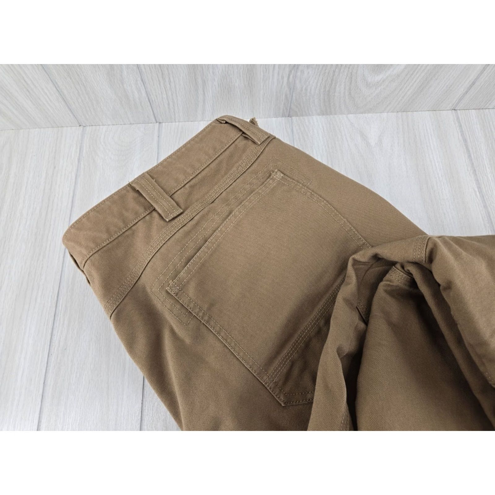 Vintage VINTAGE L.L. Bean Katahdin Iron Works Men’s Fleece Lined Cargo Pants 44/30 Outdoor Cargo Pants Mens Tan Cotton Blend 30 Inseam Straight Leg"} Size US 44 / EU 60 - 4 Thumbnail