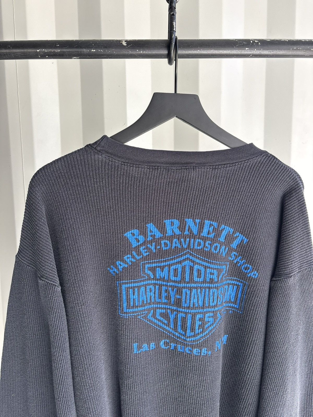 Harley Davidson Harley Davidson Thrashed Faded Thermal Distress Grunge Boxy Size US XXL / EU 58 / 5 - 4 Thumbnail