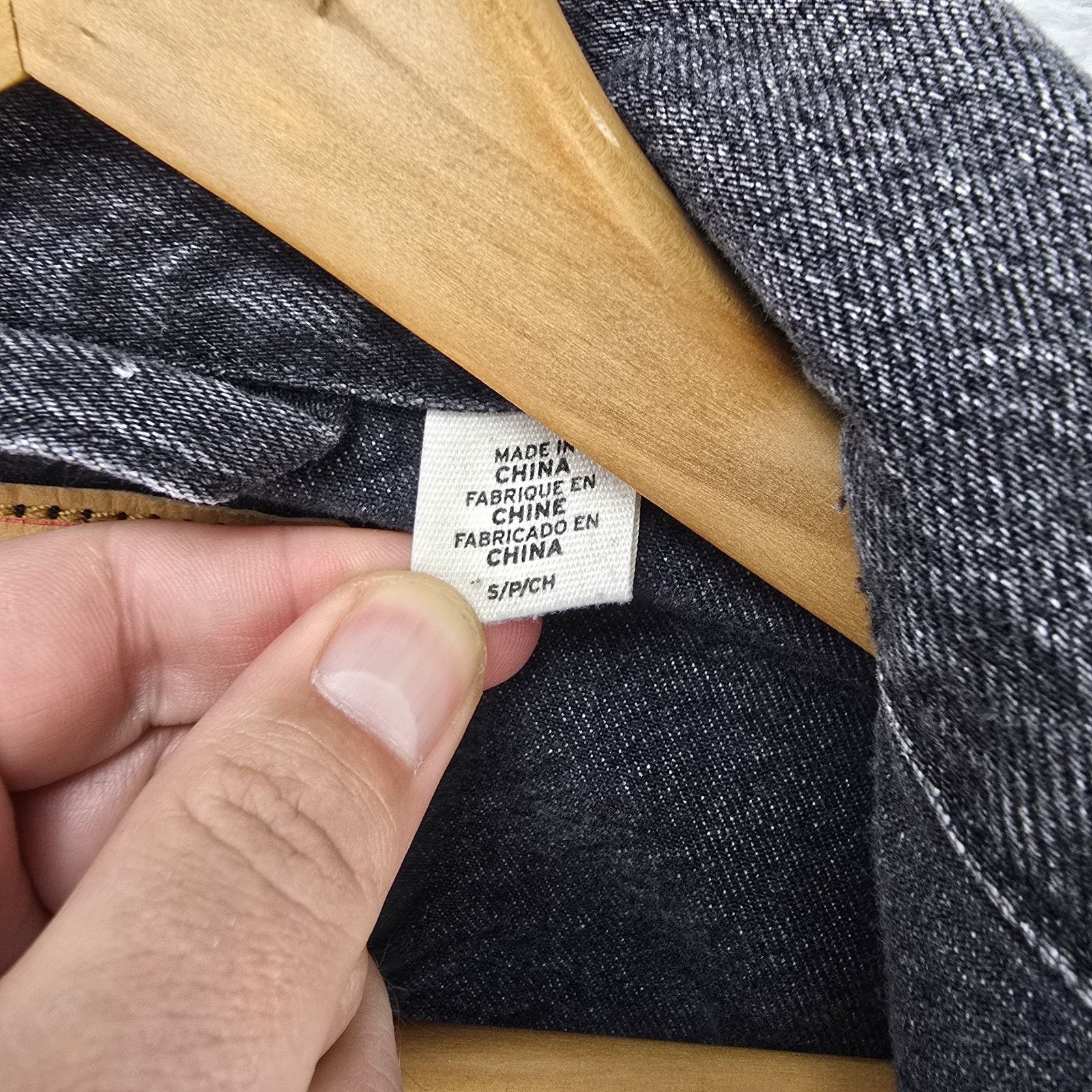 Levi's Levis Denim Trucker Jacket Women's Small Gray Black Size S / US 4 / IT 40 - 8 Thumbnail