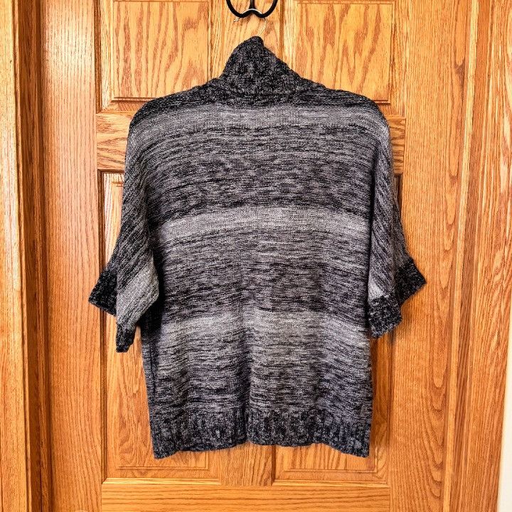Other dressbarn Sweater Poncho Top Womens XL Gray Black Space Dye Size XL / US 12-14 / IT 48-50 - 2 Thumbnail