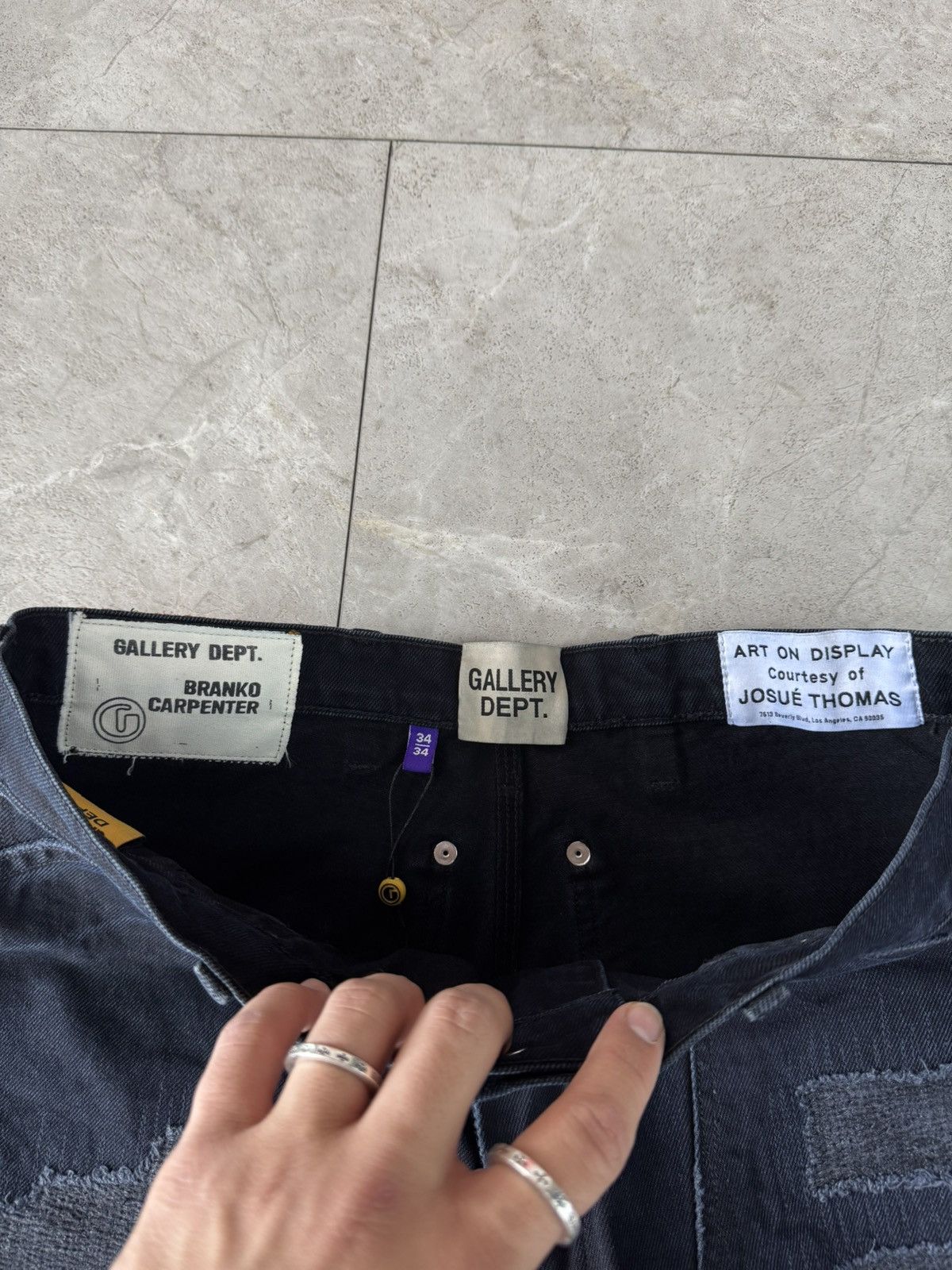 Gallery Dept. Gallery Dept Branko Carpenter Denim Jeans Black Size US 34 / EU 50 - 3 Thumbnail