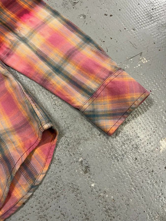 Diesel Diesel Summer Bleached Effect Western Checked Pink Shirt Size US M / EU 48-50 / 2 - 5 Thumbnail