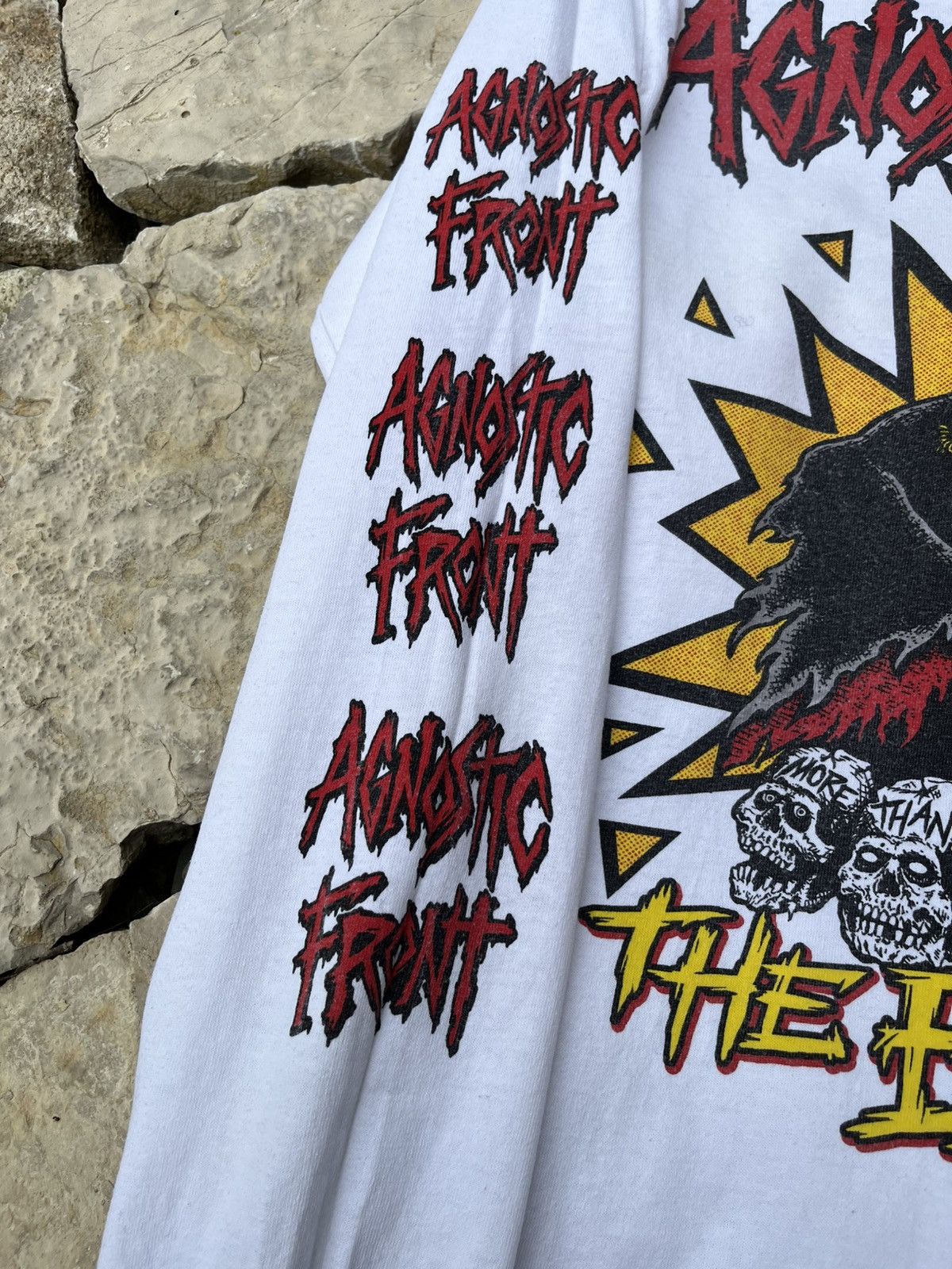 Band Tees × Vintage Vintage Agnostic Front band tee long sleeve the eliminator Size US S / EU 44-46 / 1 - 11 Thumbnail