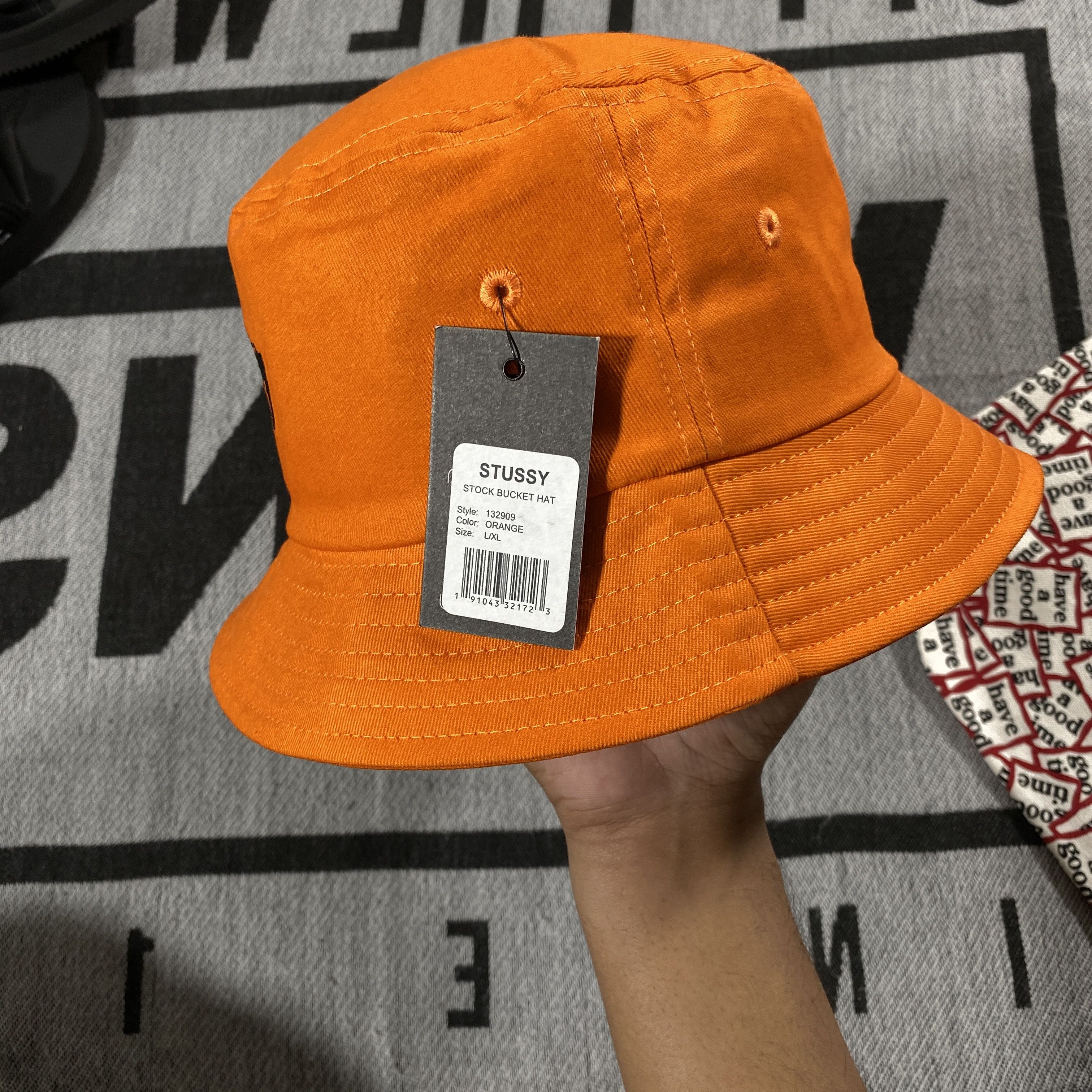 Stussy stussy stock bucket hat orange size L/XL Size ONE SIZE - 2 Thumbnail
