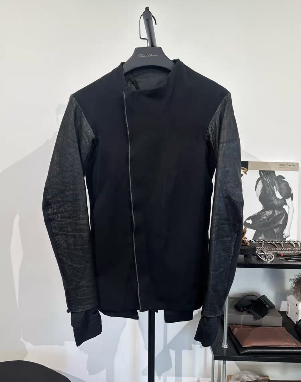 11 By Boris Bidjan Saberi 11ByBBS Mainline Leather & Denim Patchwork Jacket Size US S / EU 44-46 / 1 - 1 Thumbnail