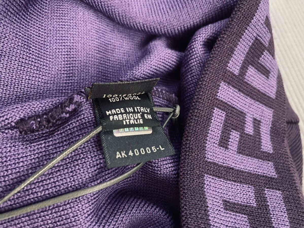 Fendi Fendi 🇮🇹 Mauve Purple Wool FF Beanie Skullcap unisex NEW Size ONE SIZE - 5 Thumbnail