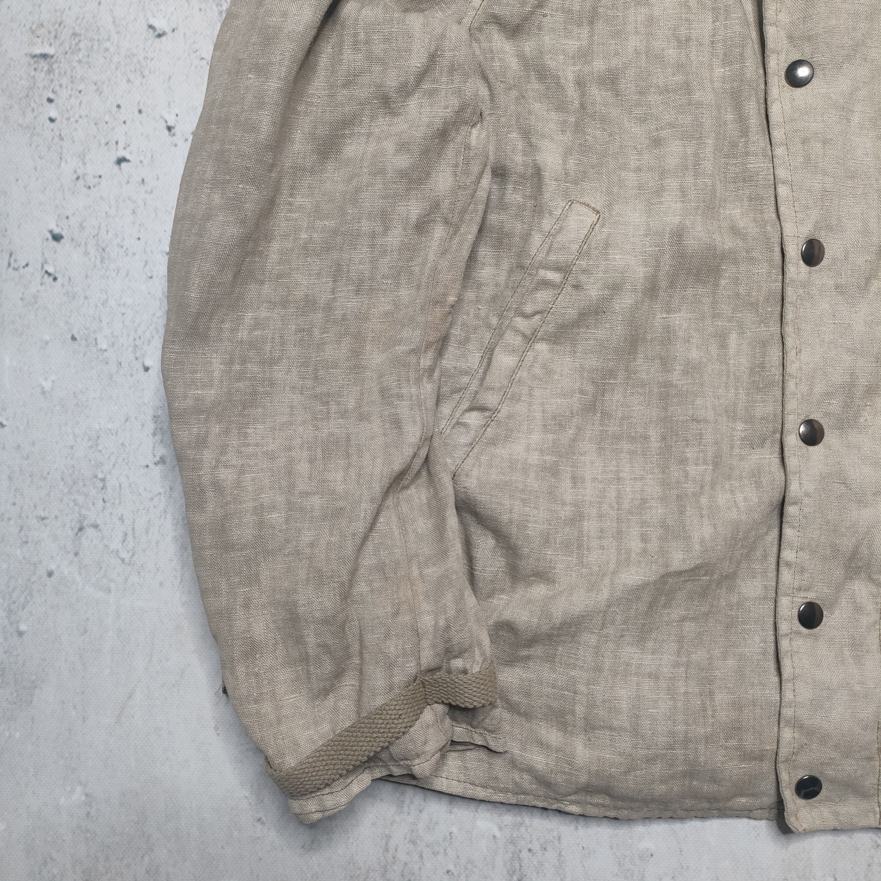 Emporio Armani Emporio armani vintage painted asymetrical linen jacket Size US L / EU 52-54 / 3 - 12 Thumbnail
