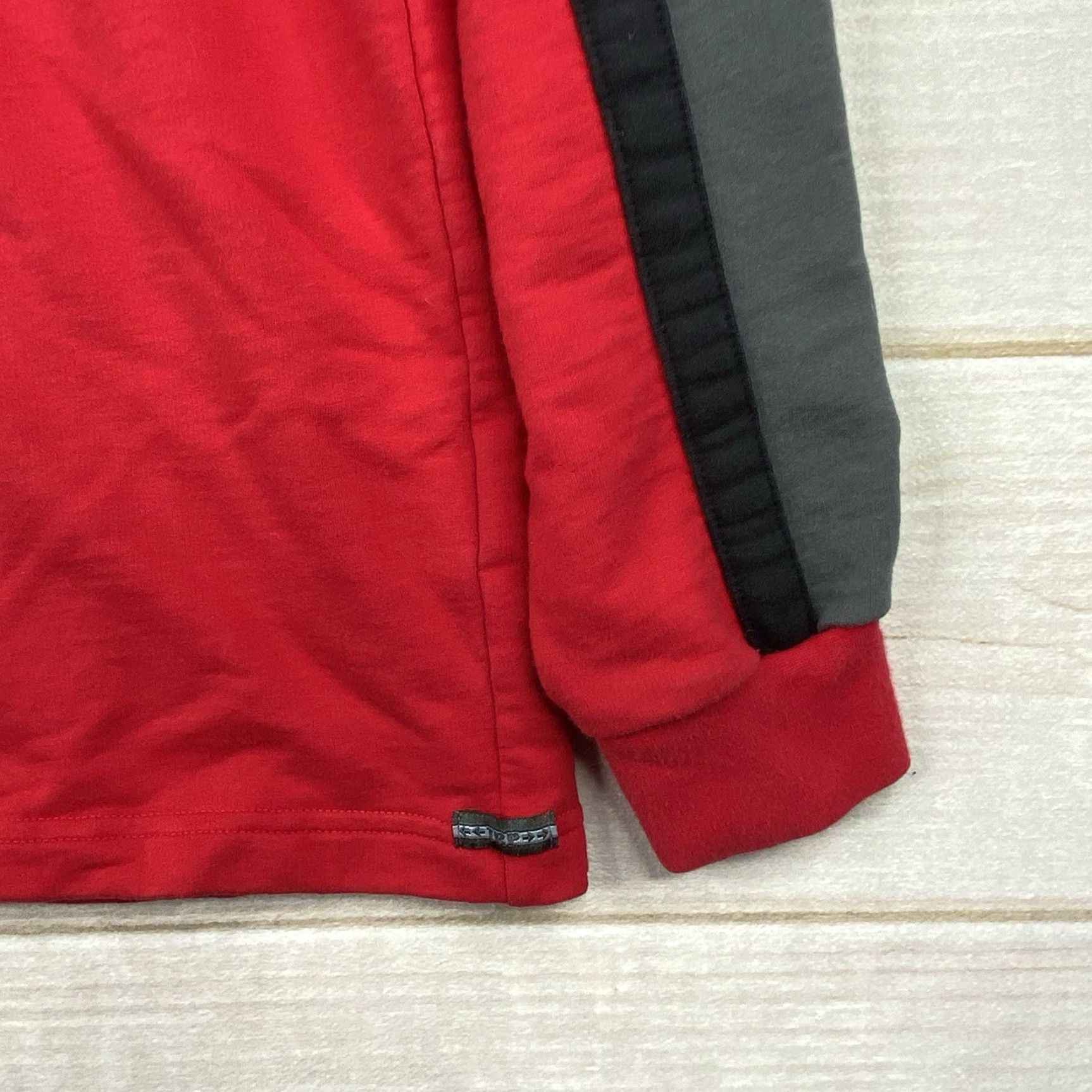 Odlo Odlo Mens Hoodie Pullover 1/4 Zip Long Sleeve Red Fleece Cotton Blend Sweatshirt L Size US L / EU 52-54 / 3 - 2 Thumbnail