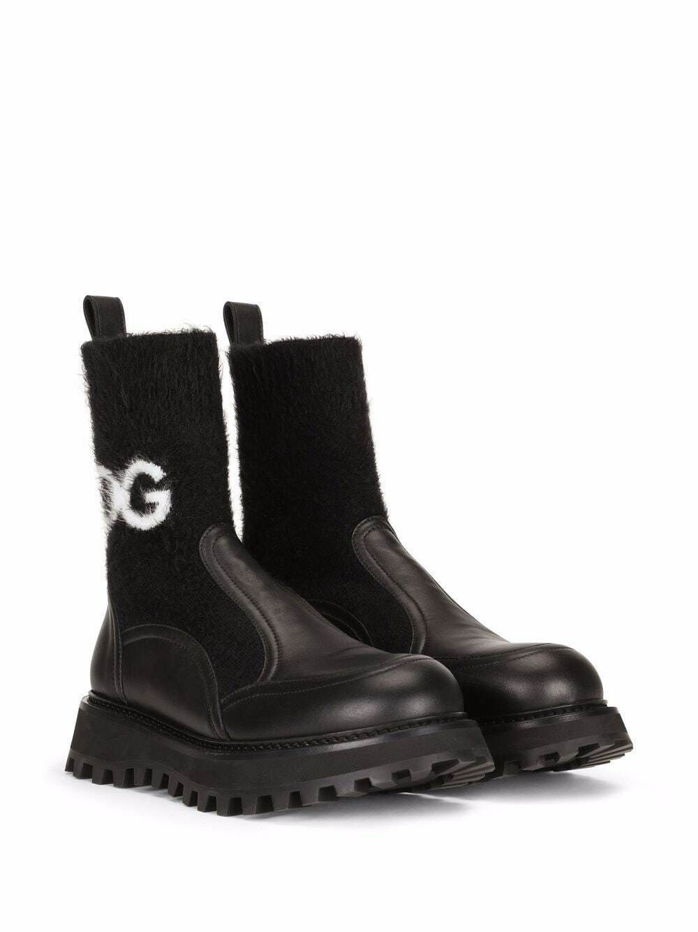 Dolce & Gabbana o1y0825 Logo Ankle Boots in Black Size US 6.5 / IT 36.5 - 2 Thumbnail