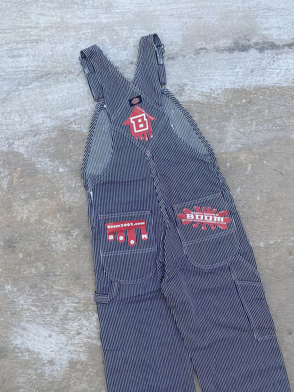 Japanese Brand 🔥 Rare 🔥 Vintage Y2K Dickies Hickory Stripe Overalls Size US 30 / EU 46 - 9 Thumbnail