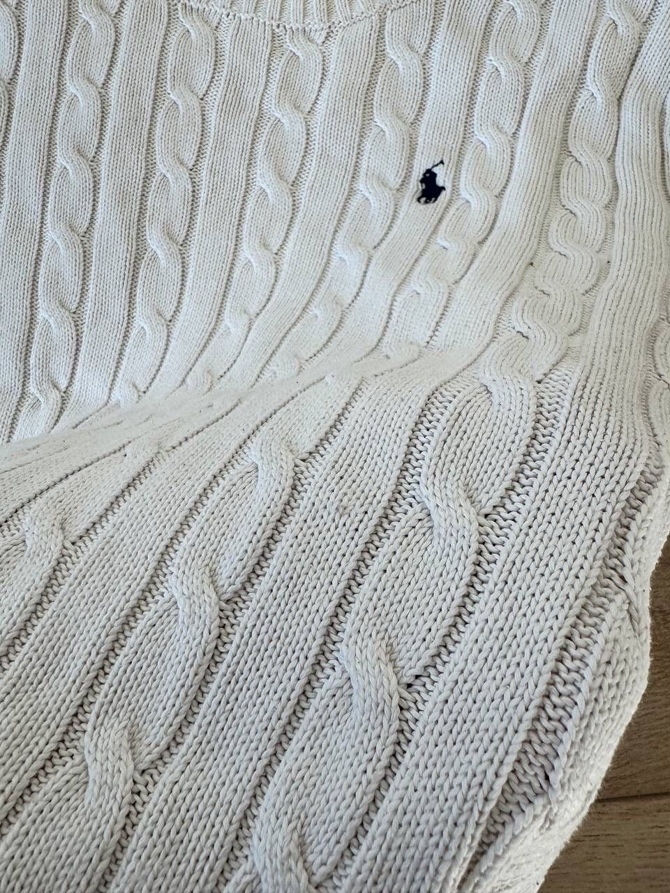 Polo Ralph Lauren Ralph Lauren Women Cable Knit Sweater Size L White Size L / US 10 / IT 46 - 5 Thumbnail