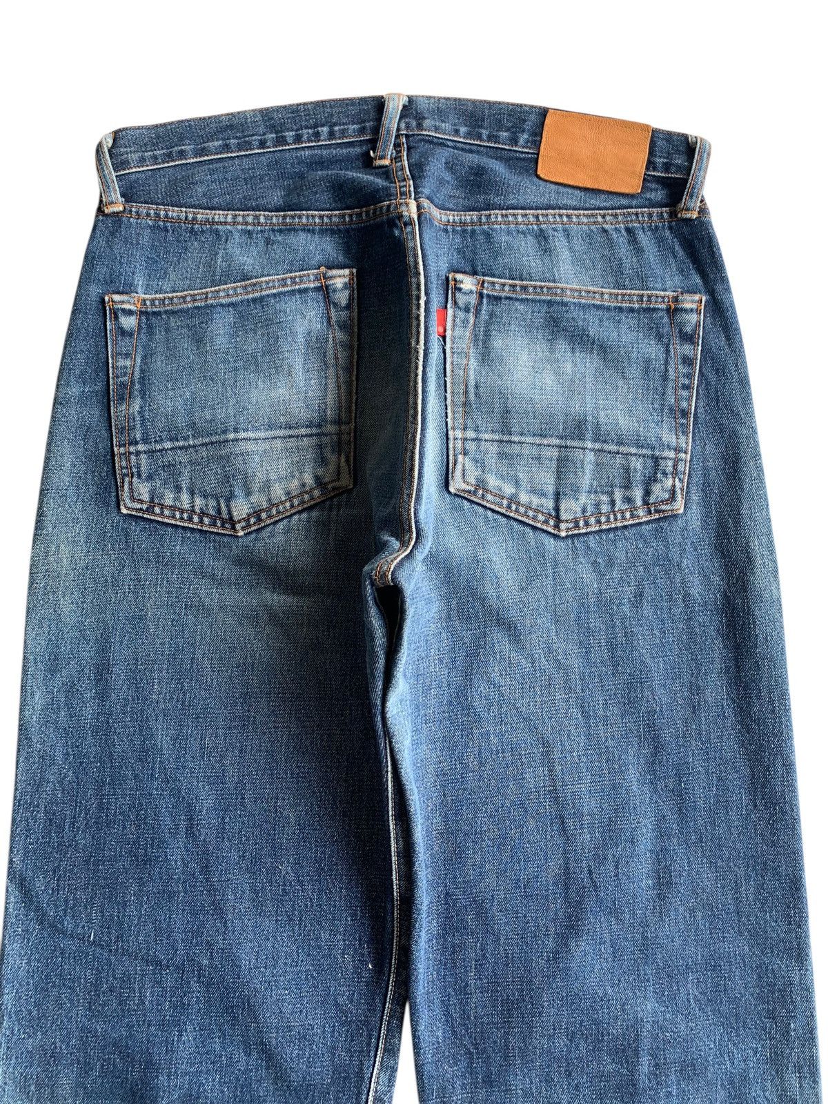 Japanese Brand × Jean Unknown Japanese Selvedge Button Fly Distressed Denim Size US 34 / EU 50 - 8 Thumbnail