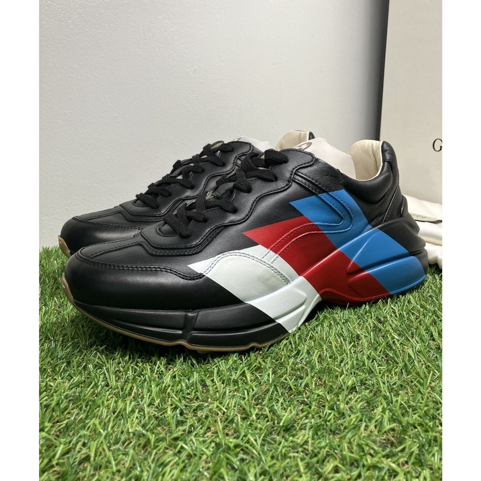 Gucci Size 5.5 G (6 US) - Gucci Rhyton ' Web Print ' | BRAND NEW! Size US 6 / EU 39 - 1 Thumbnail