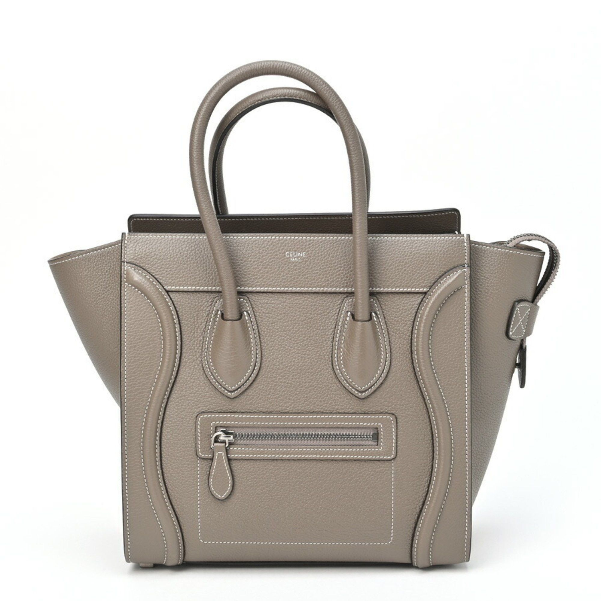image of Celine Luggage Micro 189793Dru.09So Drummed Calfskin Suri, Women's