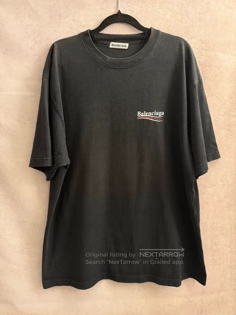 Balenciaga Balenciaga Black Coke Printed Loose Short Sleeve T-shirt Size US M / EU 48-50 / 2 - 1 Thumbnail