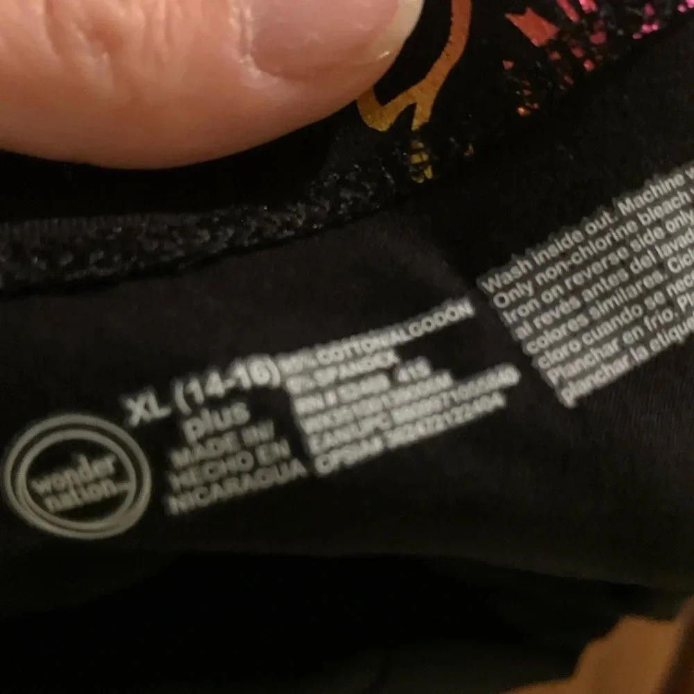 Rap Tees Unicorn Print Black Leggings Size US 26 / EU 42 - 4 Thumbnail