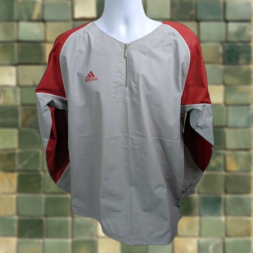 Adidas Adidas Jacket Men Large Long Sleeve 1/4 Zip Baseball Game Day NWT New Hot Size US L / EU 52-54 / 3 - 1 Thumbnail