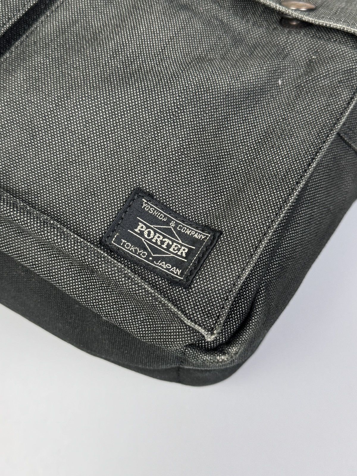 Porter Porter - Japan Gray Denim Fabric Crossbody Bag Size ONE SIZE - 7 Thumbnail