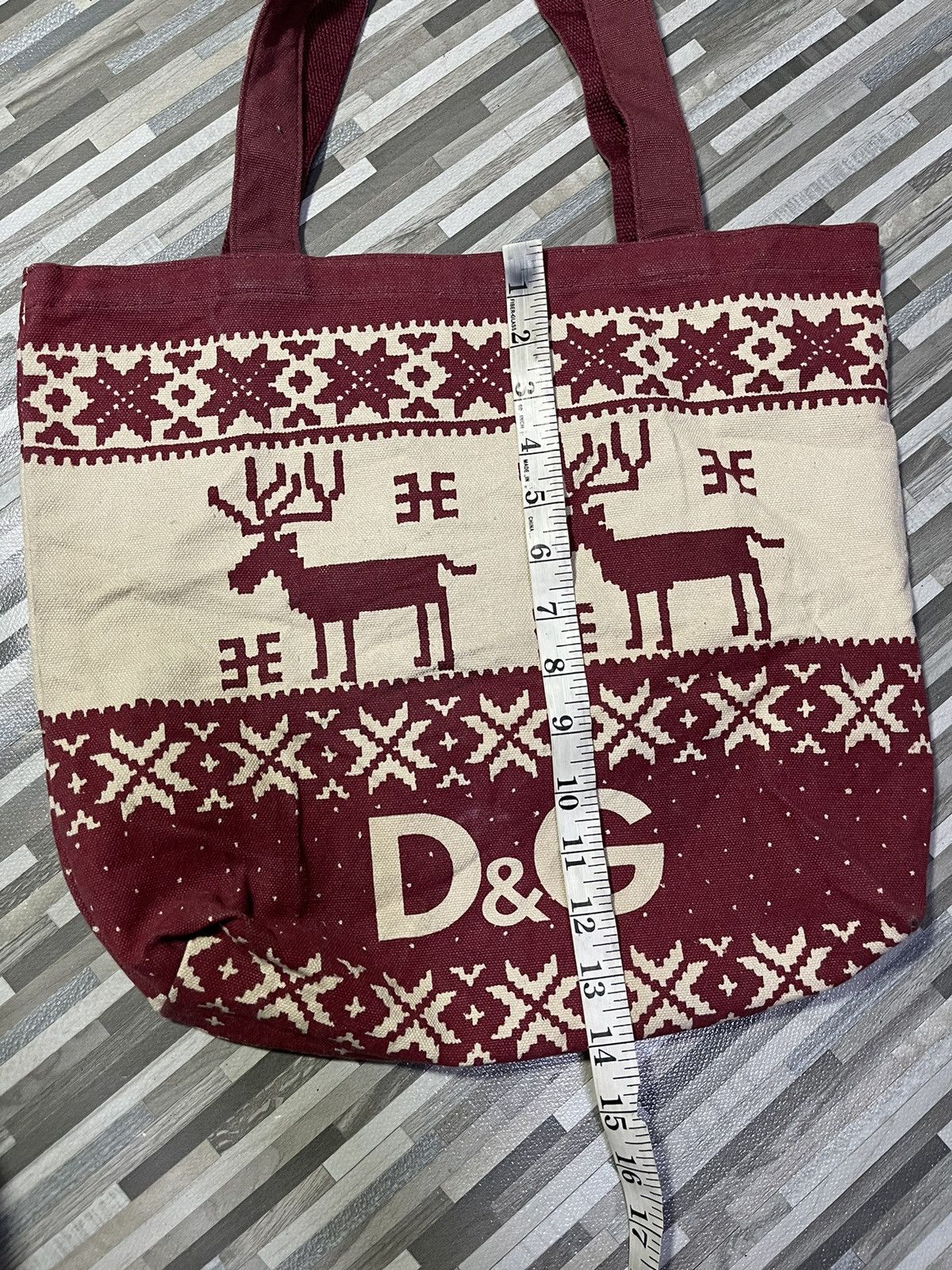 Dolce & Gabbana Dolce & Gabbana Reindeer Canvas Tote Bag Size ONE SIZE - 4 Thumbnail