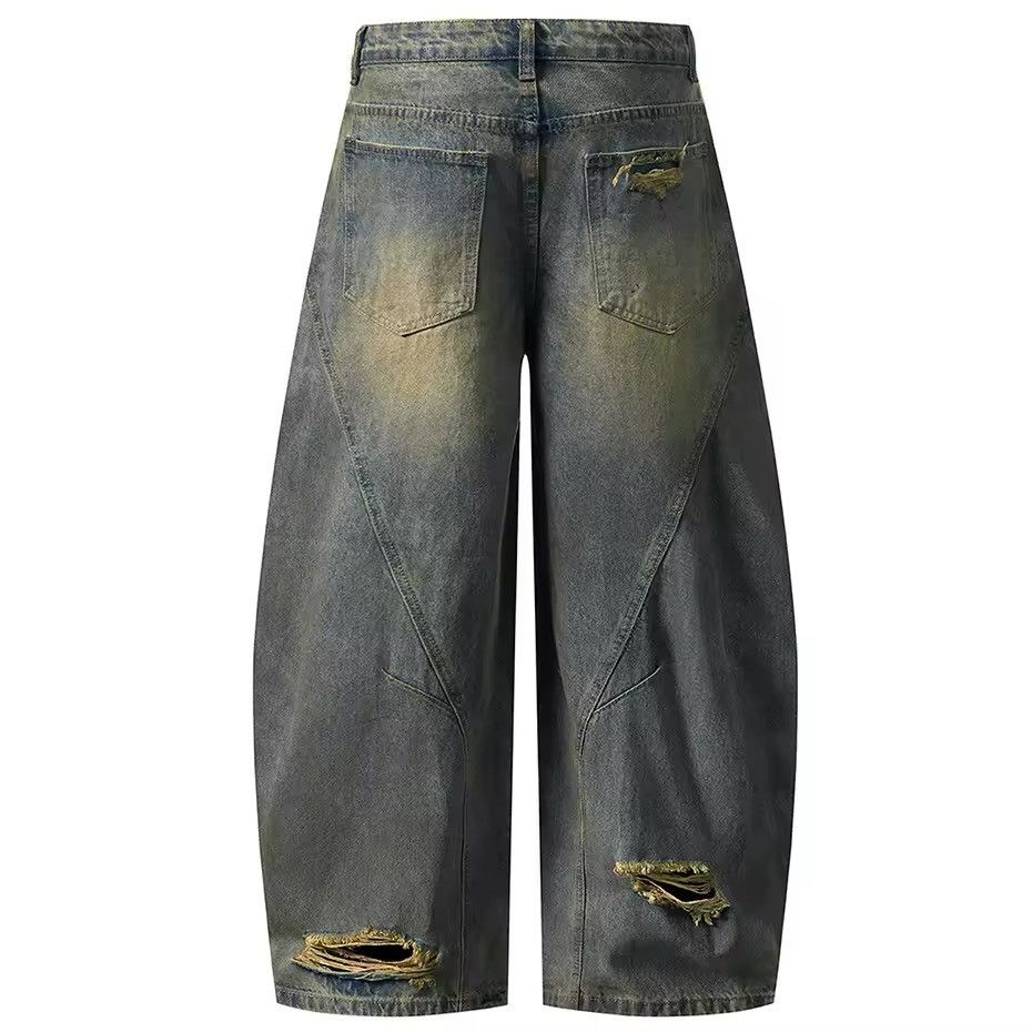 Designer × Vintage Distressed Retro Style Vintage Washed Loose Baggy Jeans Size US 31 - 3 Thumbnail