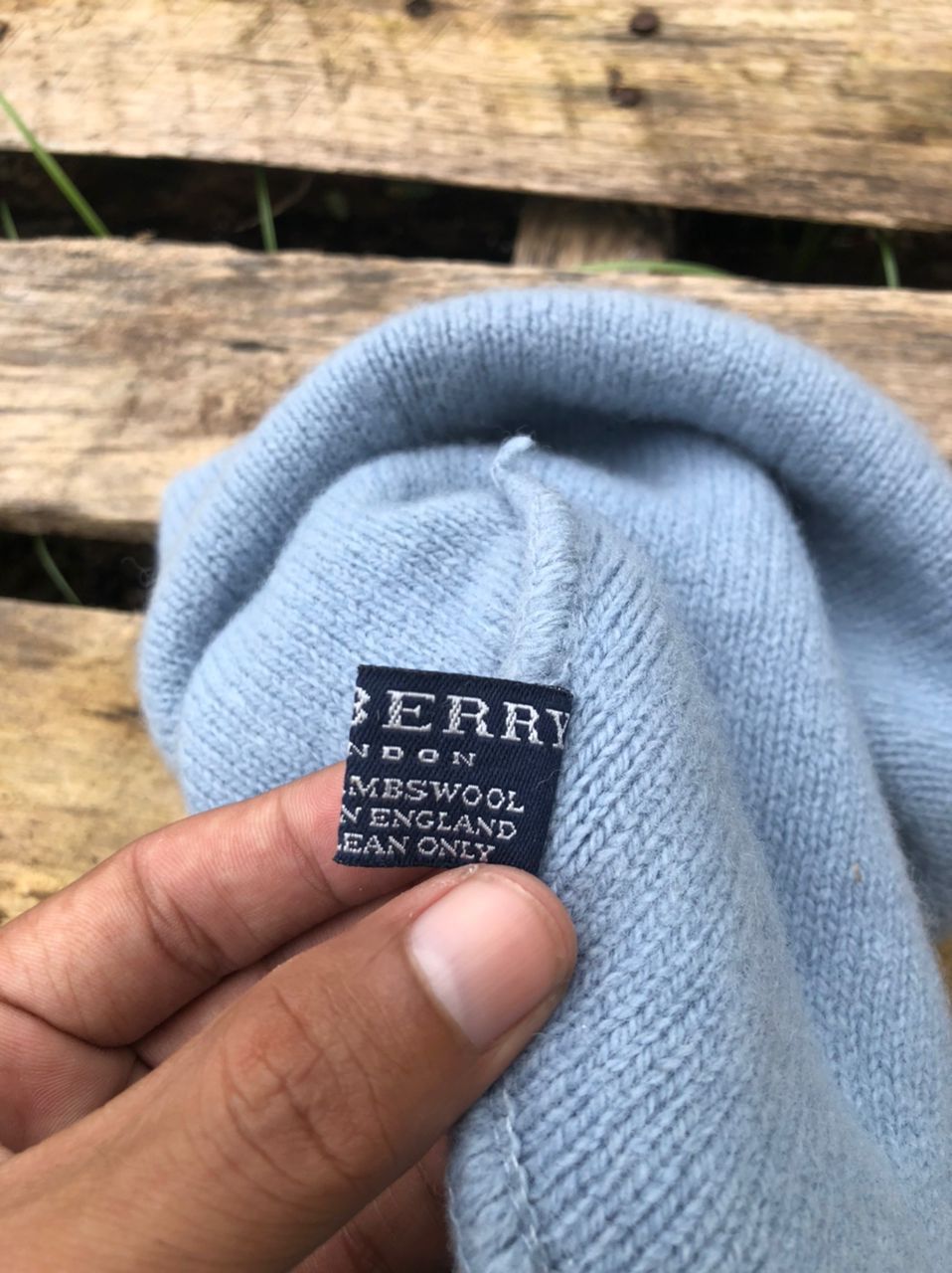 Burberry × Vintage Vintage Burberry London Lambswool Beanie Made In England Size ONE SIZE - 4 Thumbnail
