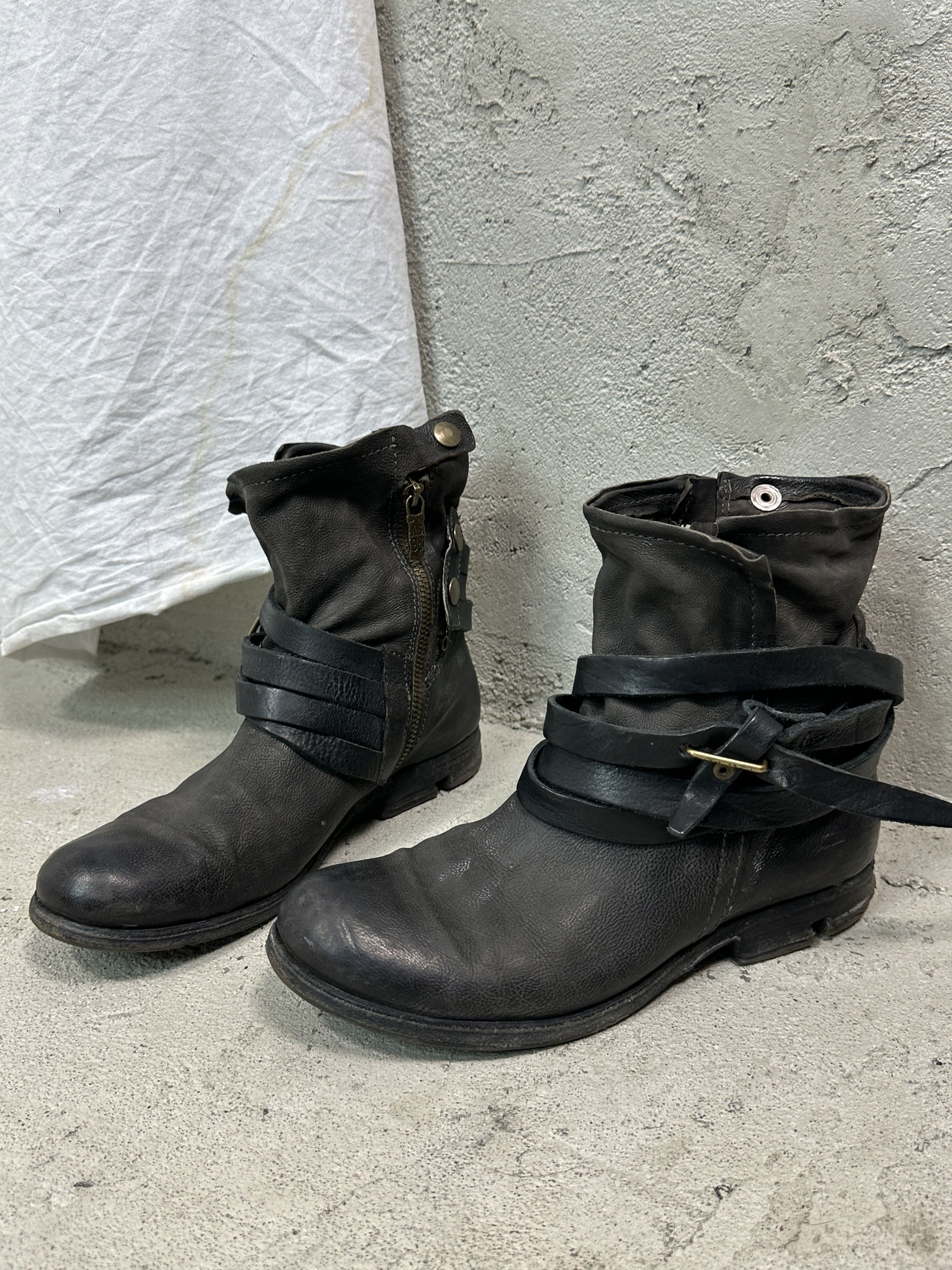 A.S.98 Vintage Leather Airstep Pirate Strapped A.S.98 Boots Y2K Size US 9 / IT 39 - 1 Thumbnail