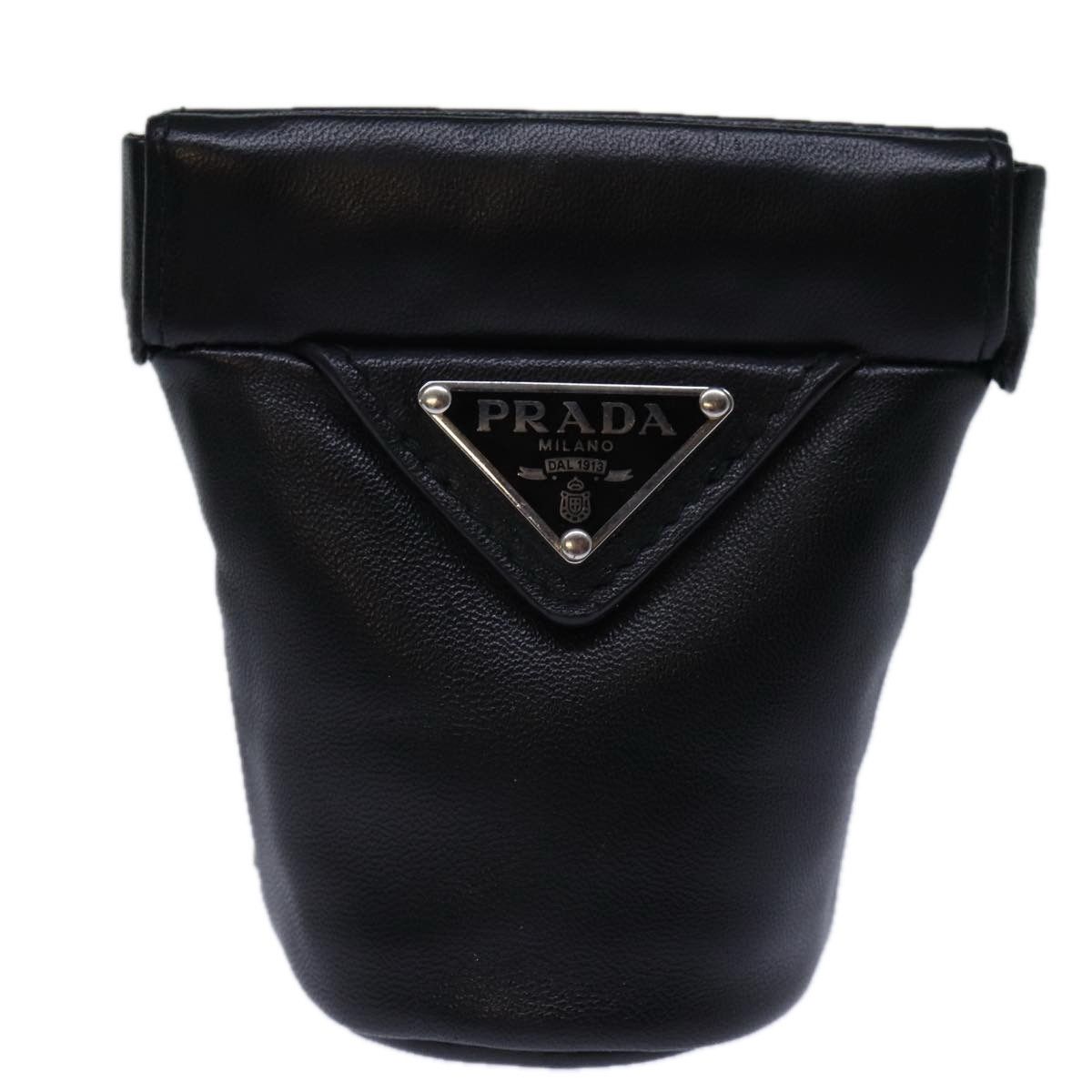 Prada Saffiano Black Leather Shoulder Bag (Pre-Owned) Size ONE SIZE - 1 Thumbnail