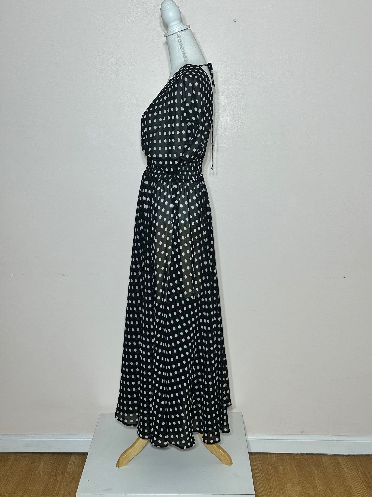 Kate Spade Kate Spade Chiffon Polka Dot Maxi Dress Size S / US 4 / IT 40 - 4 Thumbnail