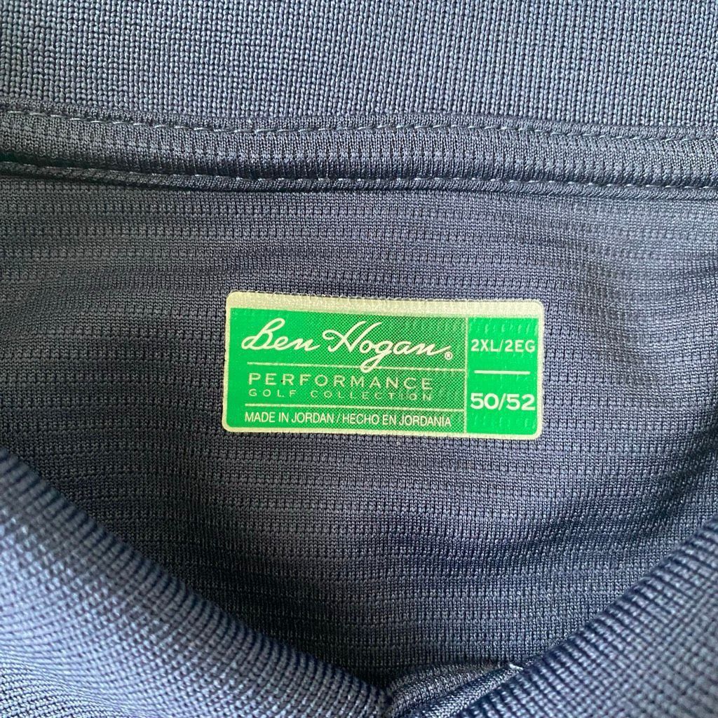 Hogan Ben Hogan performance golf collection men 2XL short sleeve p Size US XXL / EU 58 / 5 - 7 Thumbnail