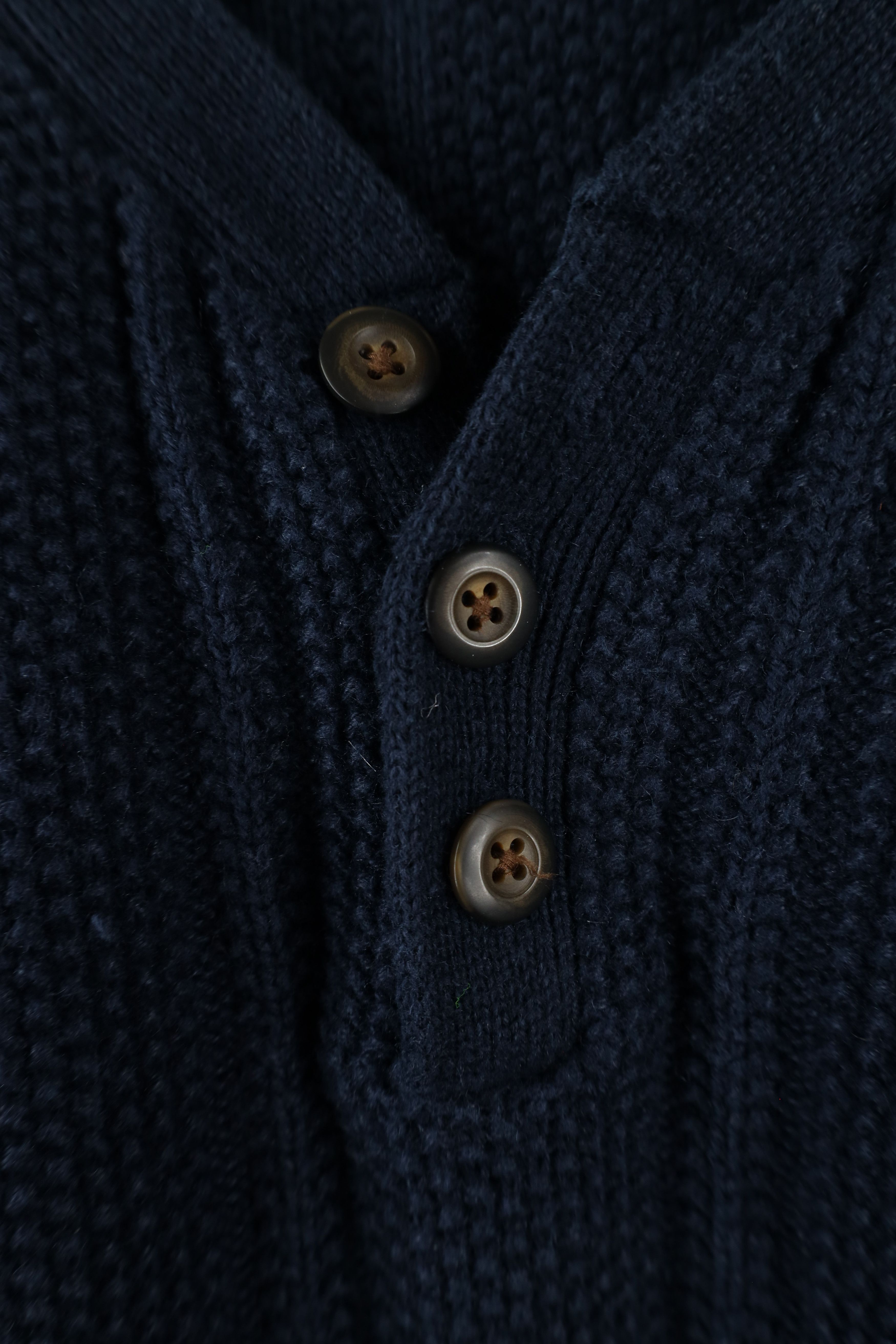 Vintage Vintage 90s Streetwear Heavyweight Knit Henley Sweater Size US L / EU 52-54 / 3 - 5 Thumbnail