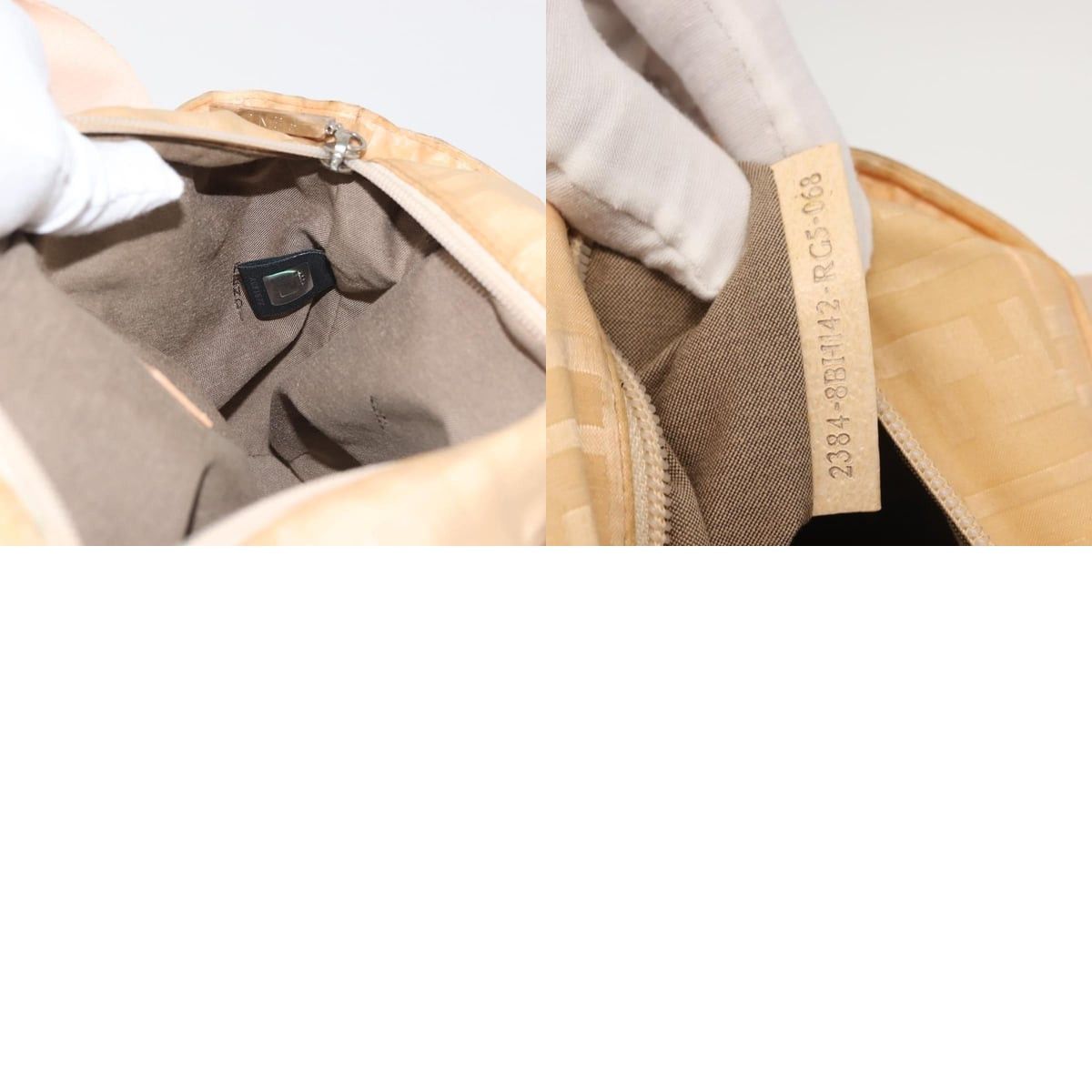 Fendi FENDI Zucca Canvas Hand Bag Beige Size ONE SIZE - 12 Thumbnail