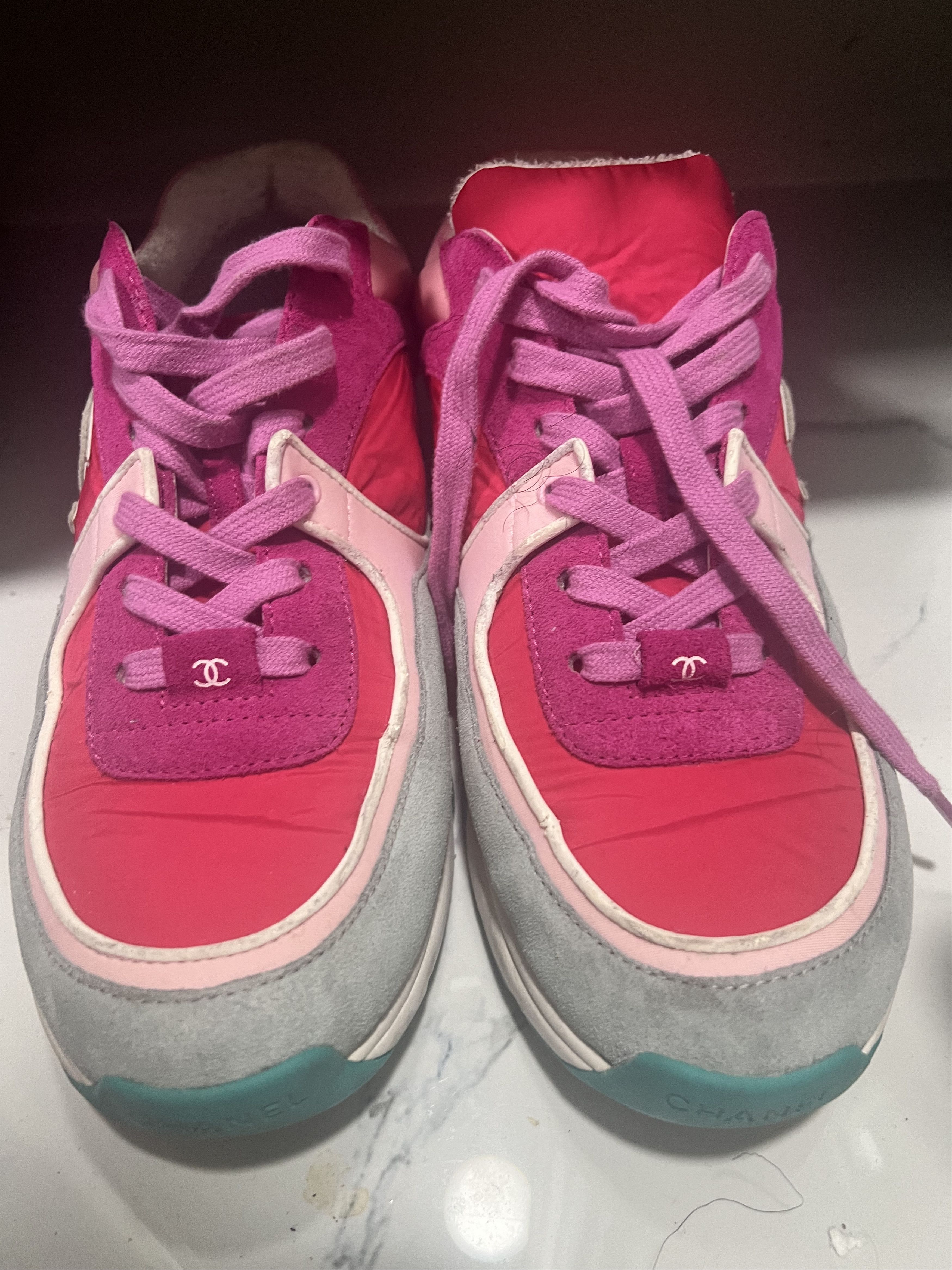 Chanel Chanel CC Trainers Pink Size US 11 / IT 41 - 4 Thumbnail