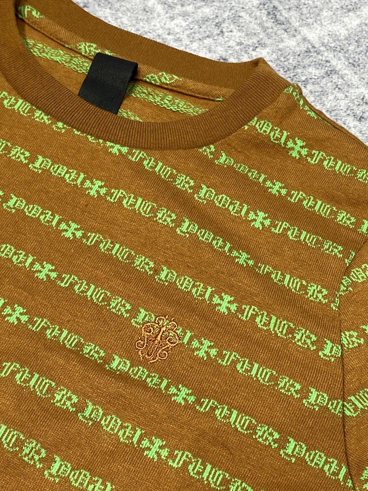 Chrome Hearts CHROME HEARTS Women's Teens From Mars T Shirt Brown/Green Size M / US 6-8 / IT 42-44 - 3 Thumbnail