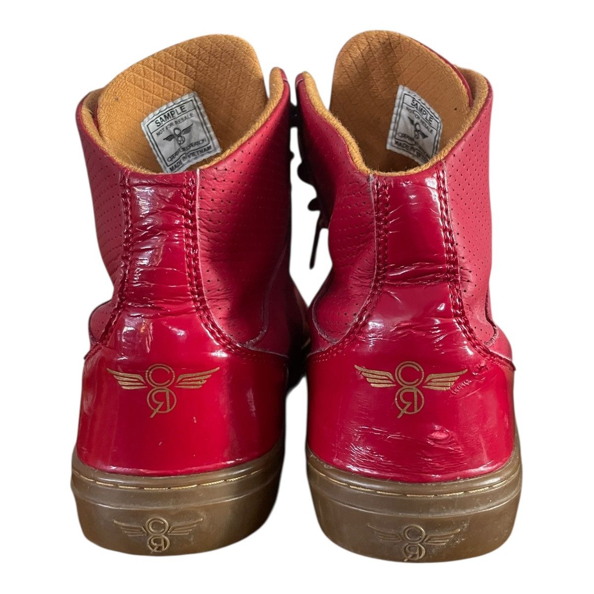 Creative Recreation Creative Recreation Cesario High Top Red Fashion Sneakers Size US 9.5 / EU 42-43 - 5 Thumbnail