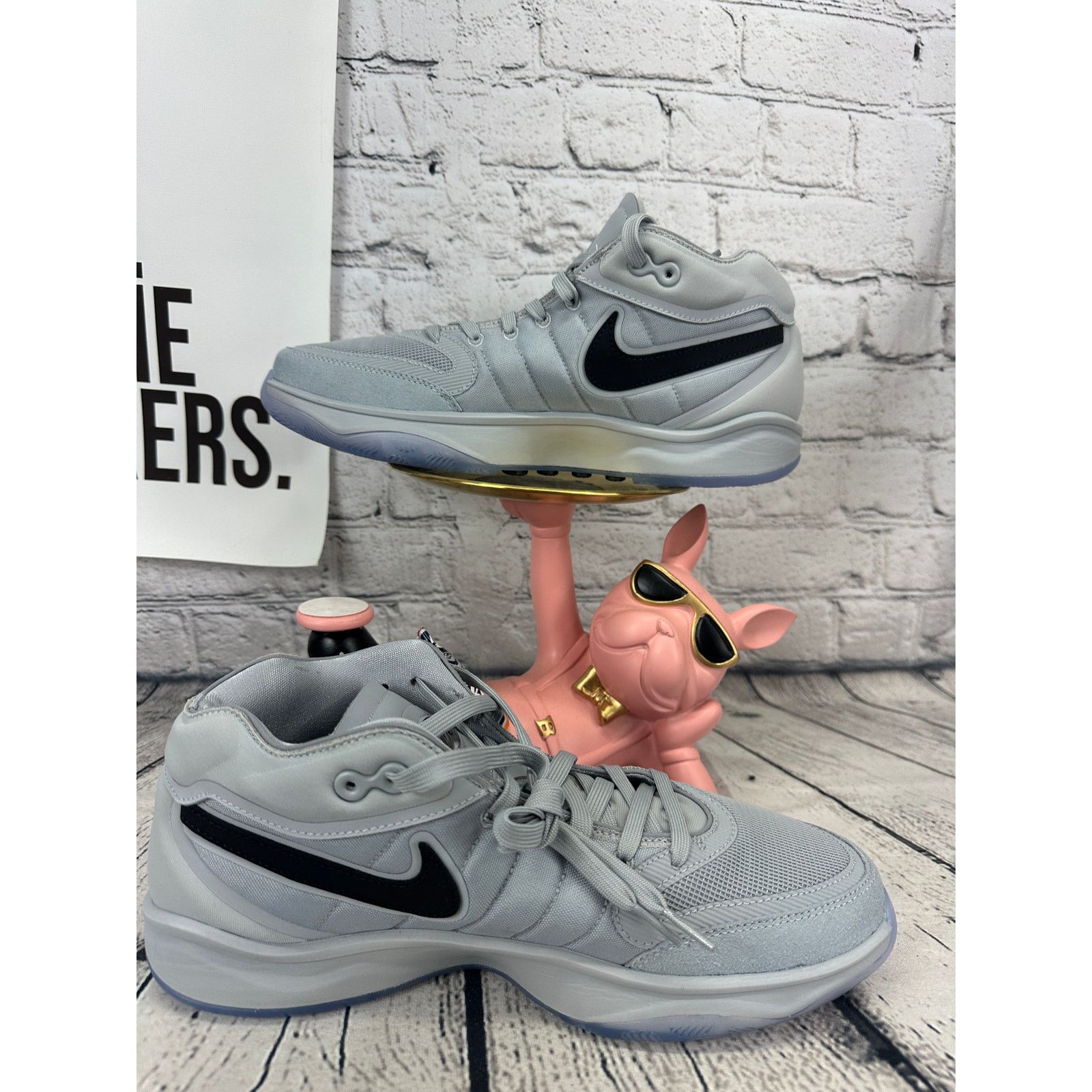 Nike Nike Air Zoom GT Hustle 2 TB Basketball Shoes Mens 9.5 Gray Size US 9.5 / EU 42-43 - 6 Thumbnail