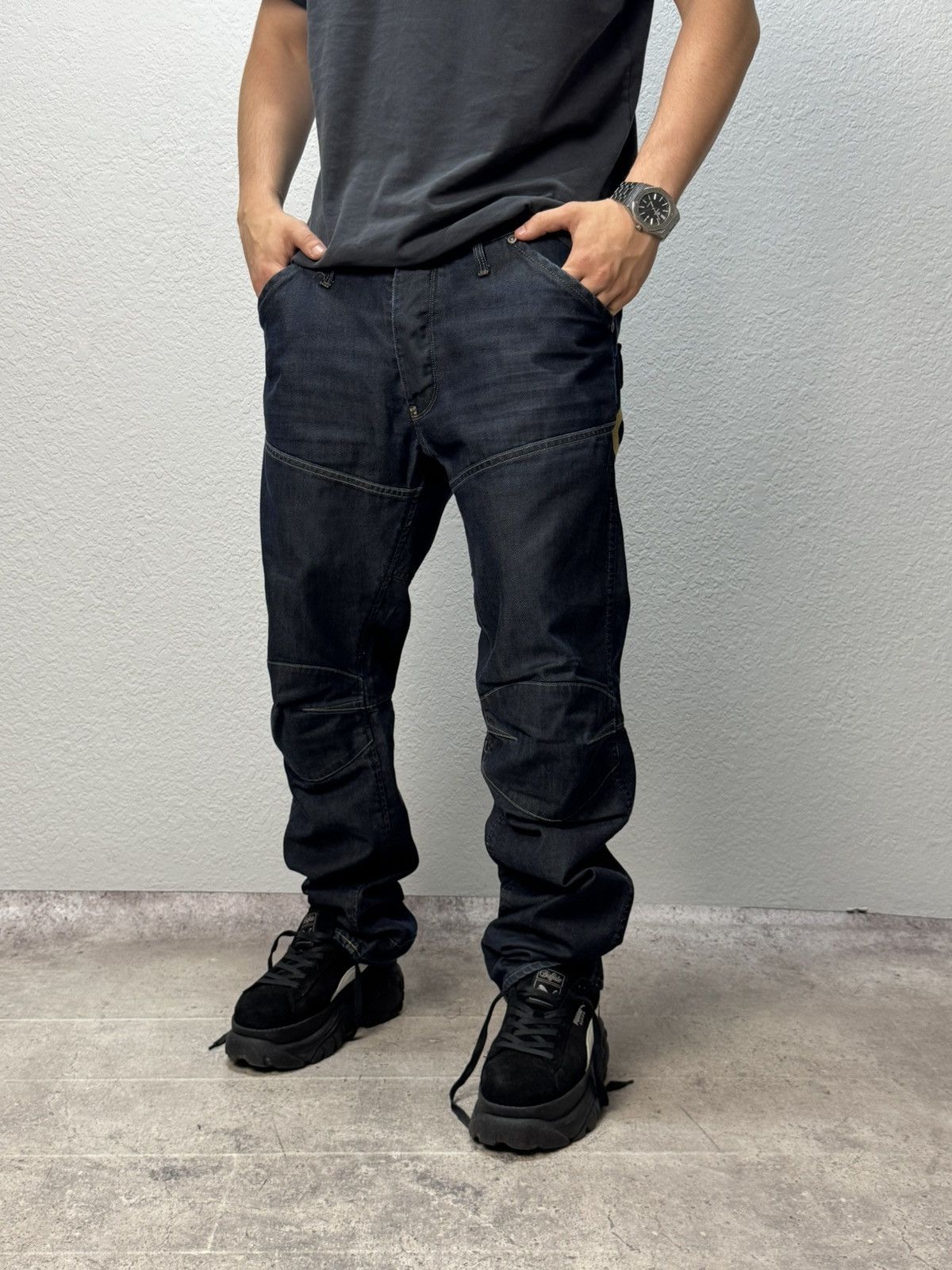 G-Star Vintage G-star Opium Cargo Avantgarde Bontage Baggy Pants Size US 36 / EU 52 - 3 Thumbnail