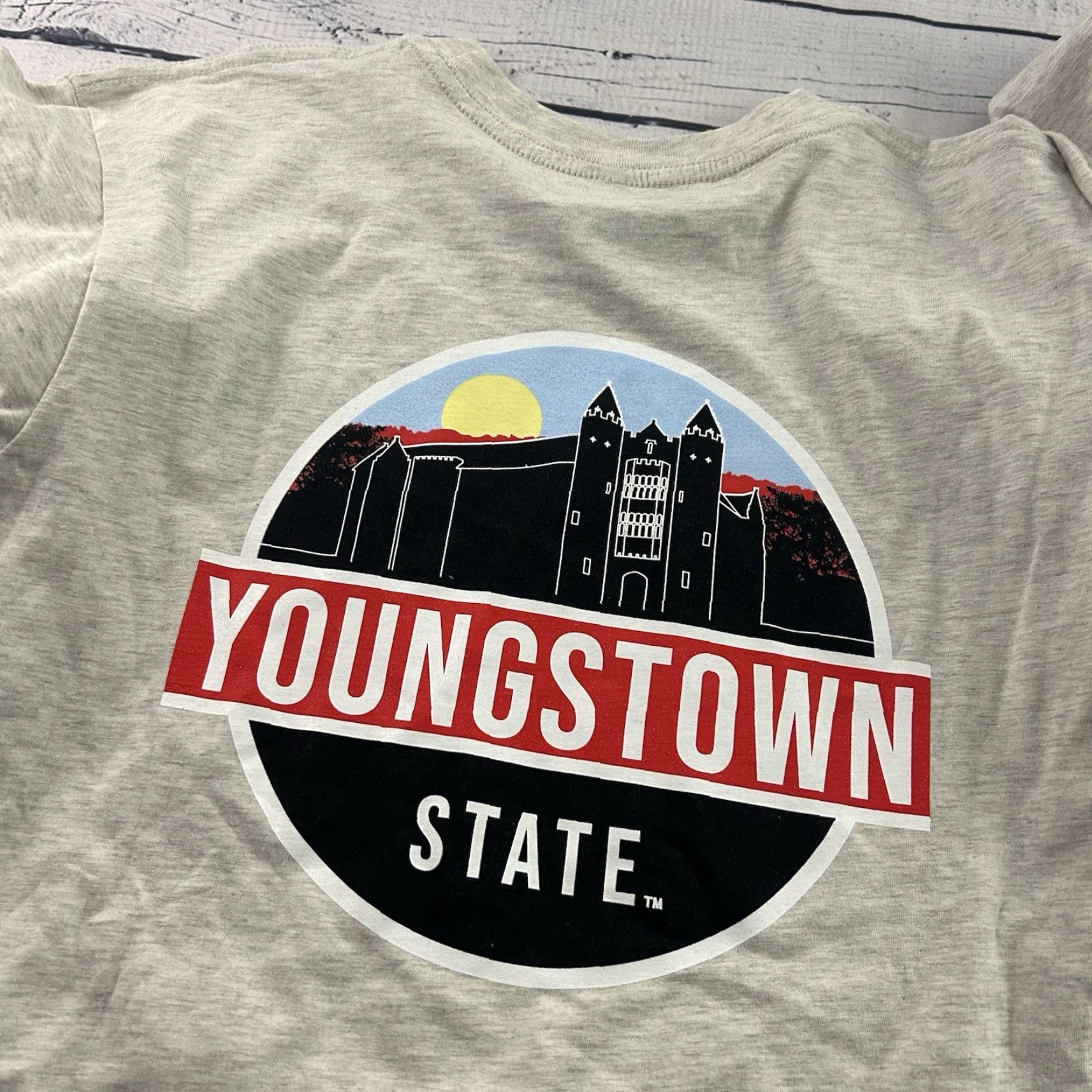 Vintage Uscape Youngstown State Long Sleeve T Shirt Men M Oatmeal Beige XS? Size US M / EU 48-50 / 2 - 7 Thumbnail