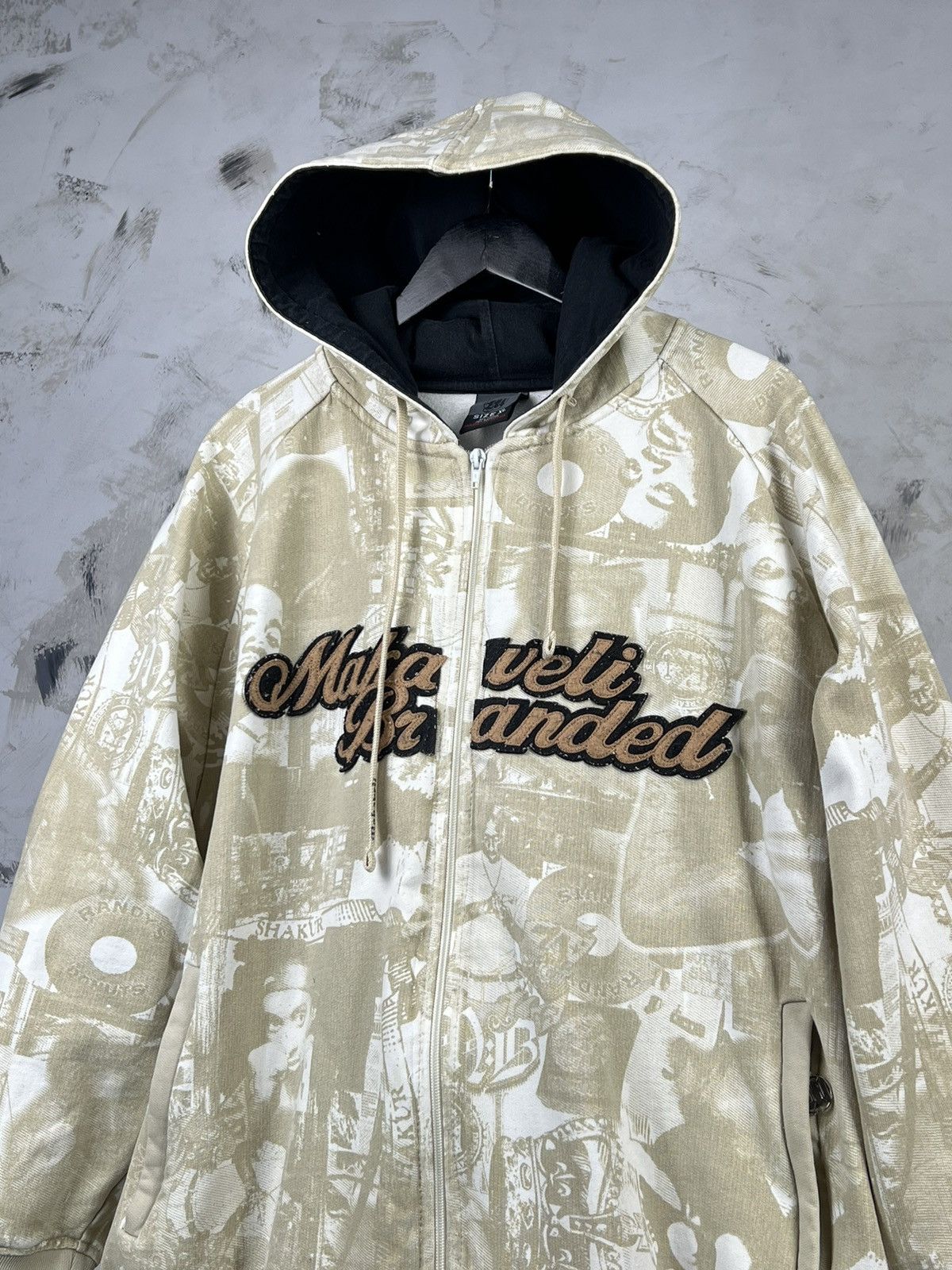 Makaveli Makaveli Branded 2Pac All-Over Hip-Hop Print Hoodie Size XL Size US XL / EU 56 / 4 - 2 Thumbnail