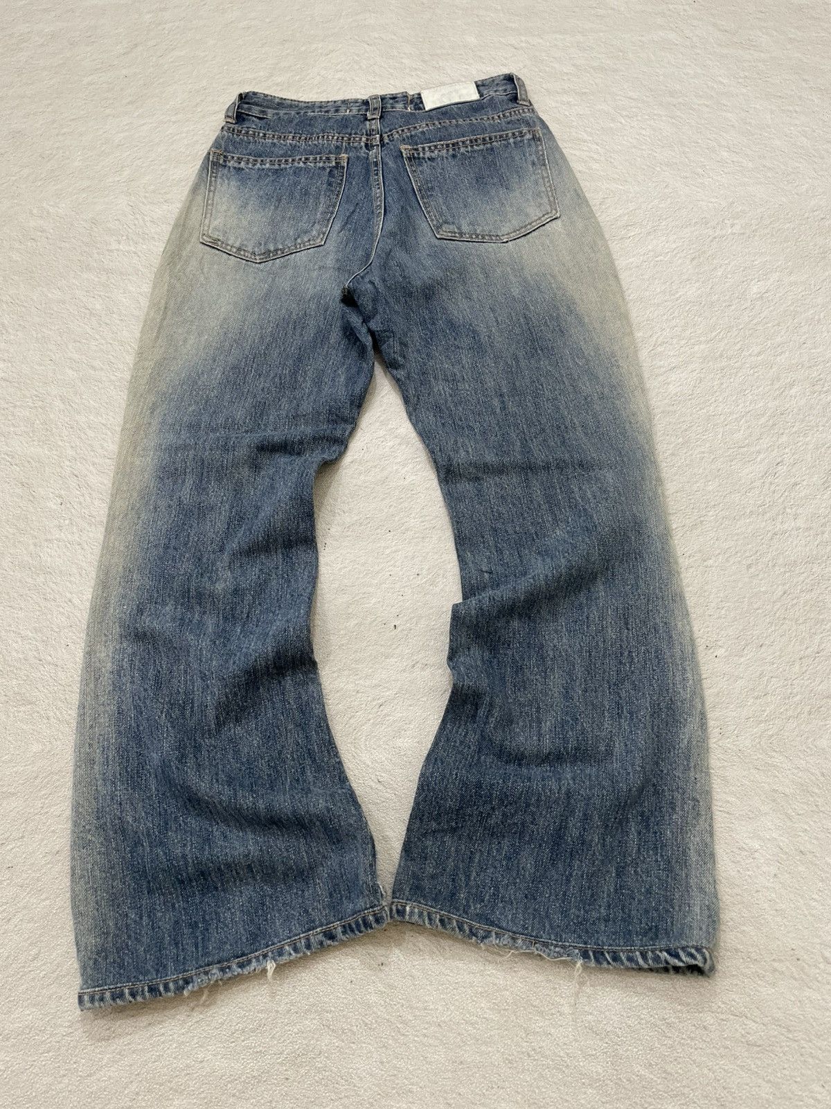 Japanese Brand 2000s OOTJ Mudwash Flare Denim Distressed Japan Y2K Size US 26 / EU 42 - 8 Thumbnail