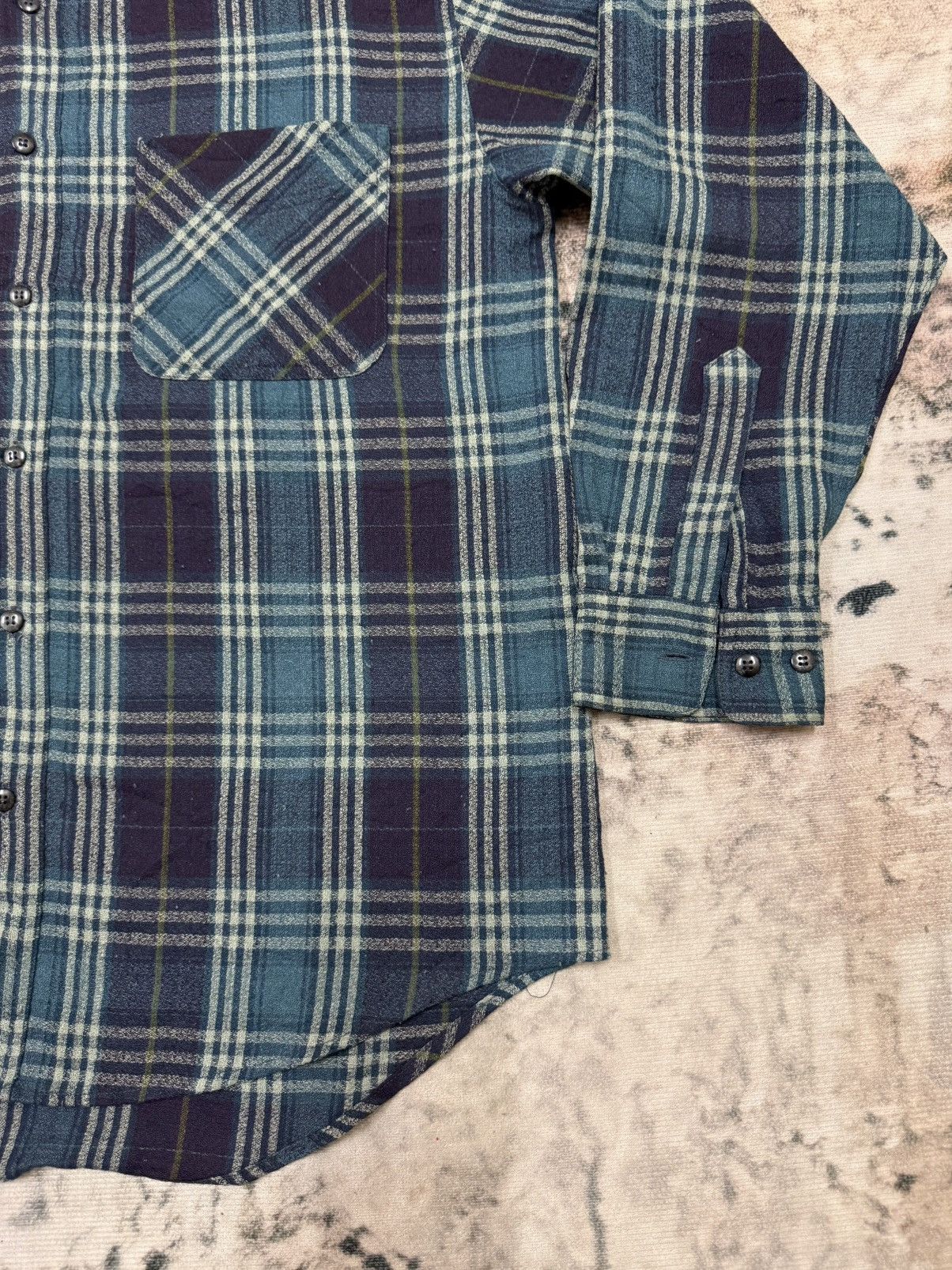 Esprit × Japanese Brand × Vintage Vintage Monade Esprit Chekered Flannel Button Up Shirt Size US L / EU 52-54 / 3 - 5 Thumbnail