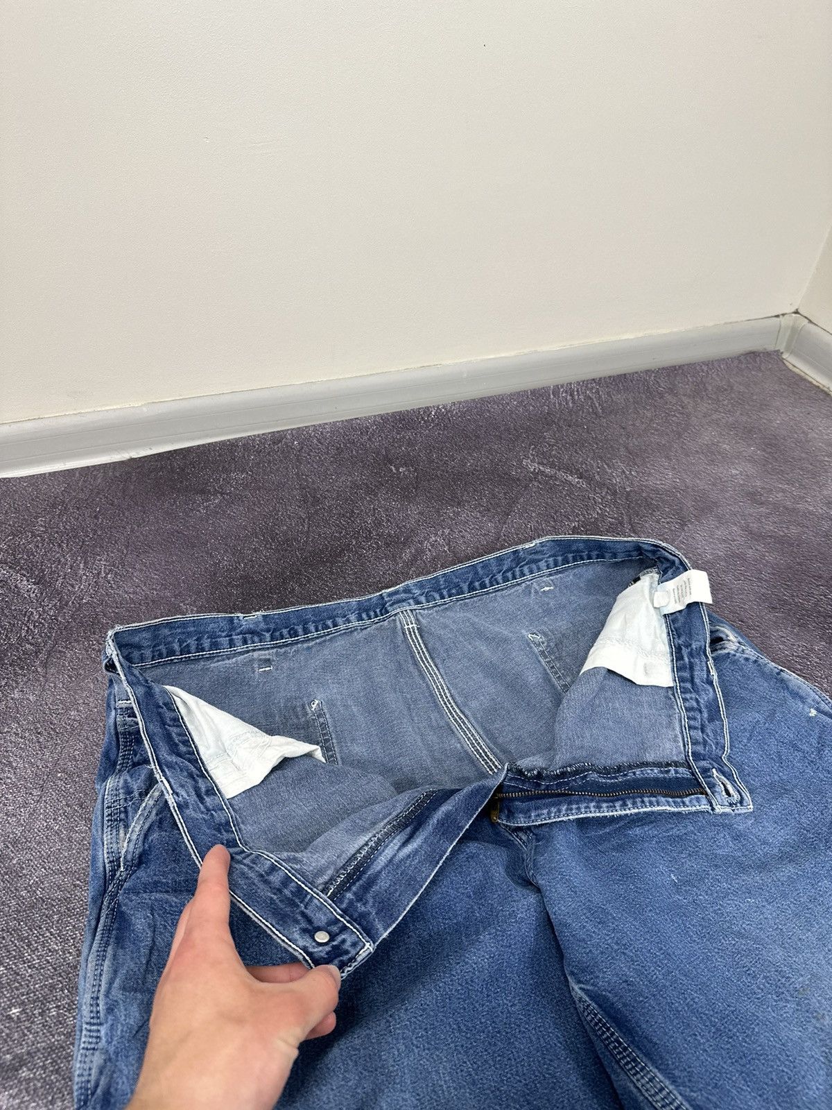 Carhartt Vintage Carhartt USA Distressed Carpenter Baggy Work Jeans Size US 42 / EU 58 - 17 Thumbnail