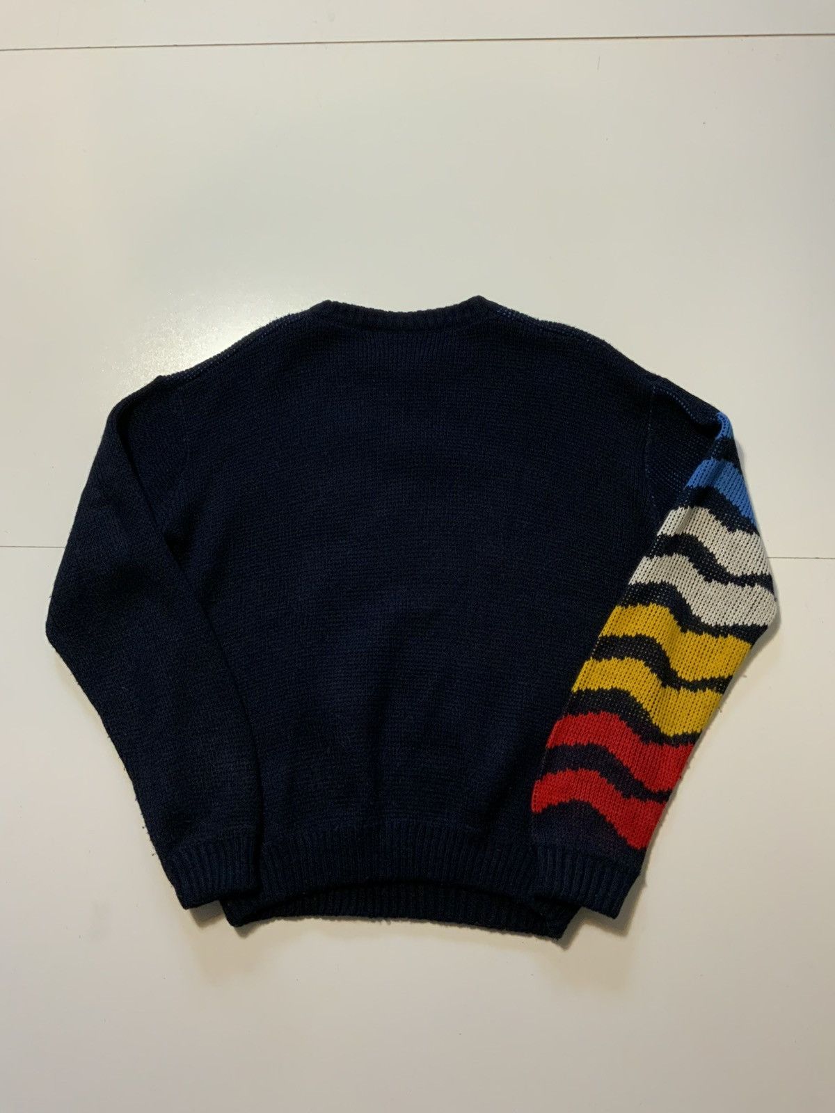 Vintage Vintage 80s Made In Italy Eagle Bird Knit Pullover Sweater Size US L / EU 52-54 / 3 - 2 Thumbnail